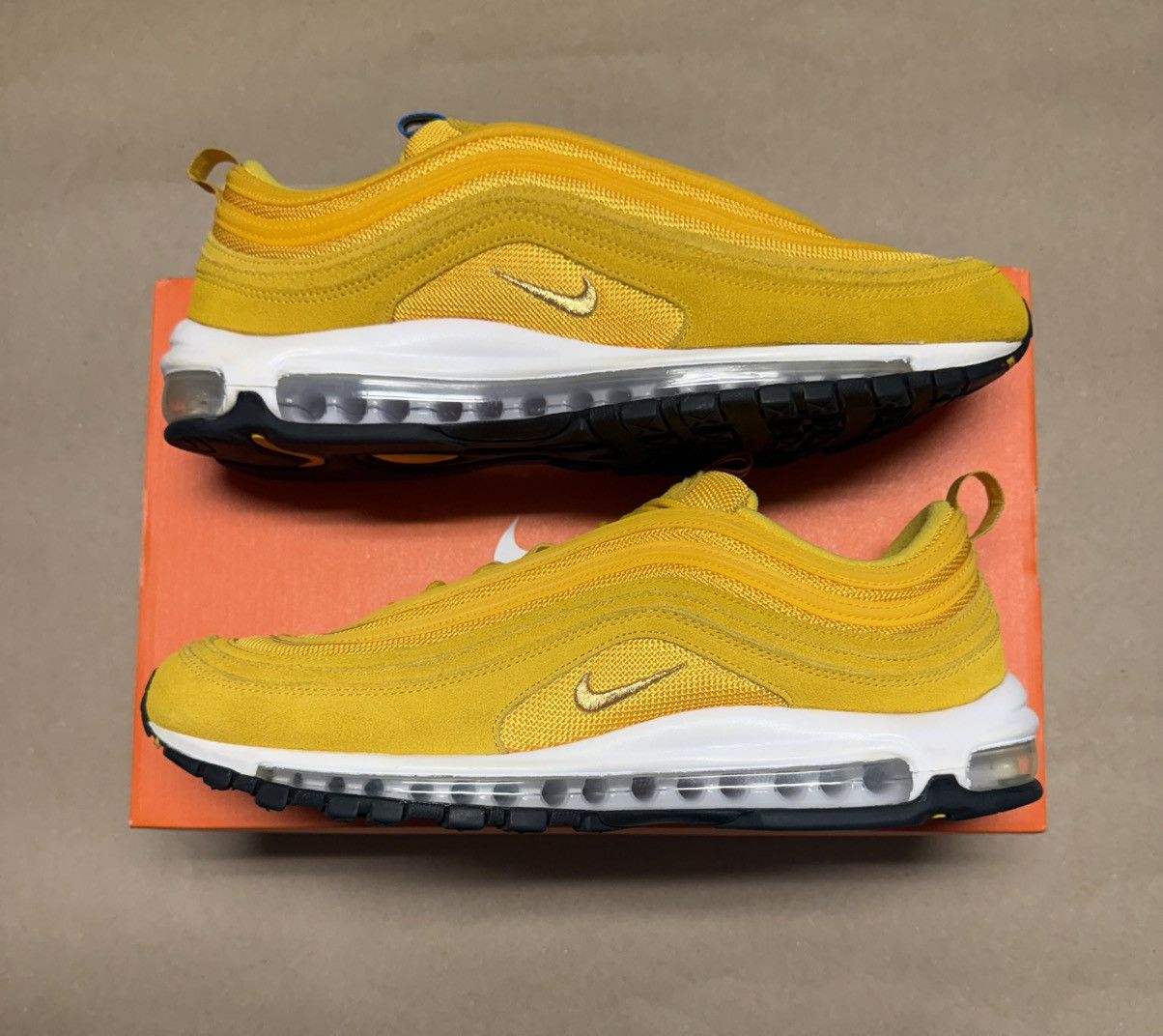 Nike Nike Air Max 97 QS Olympic Rings Yellow size 14 mens Rare! Size US 14 / EU 47 - 1 Thumbnail