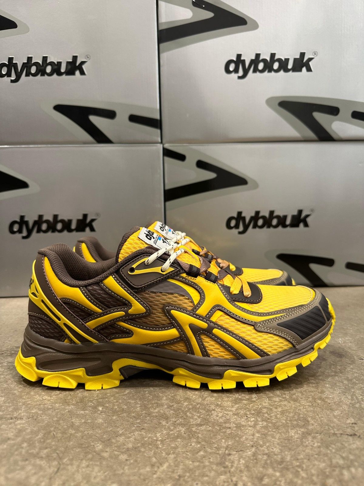 Dybbuk DYBBUK - Vortex V.2 Sneakers Brown Yellow Size US 11 / EU 44 - 1 Thumbnail