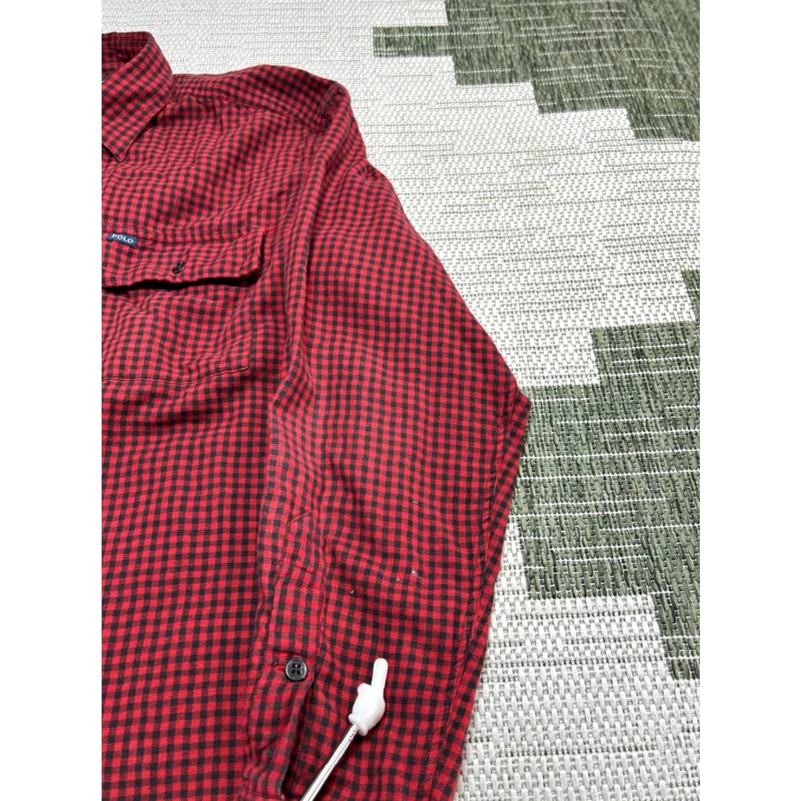 Polo Ralph Lauren Polo Ralph Lauren Garvey Shirt Mens Large Red Buffalo Check Cotton Button Up Size US L / EU 52-54 / 3 - 7 Thumbnail