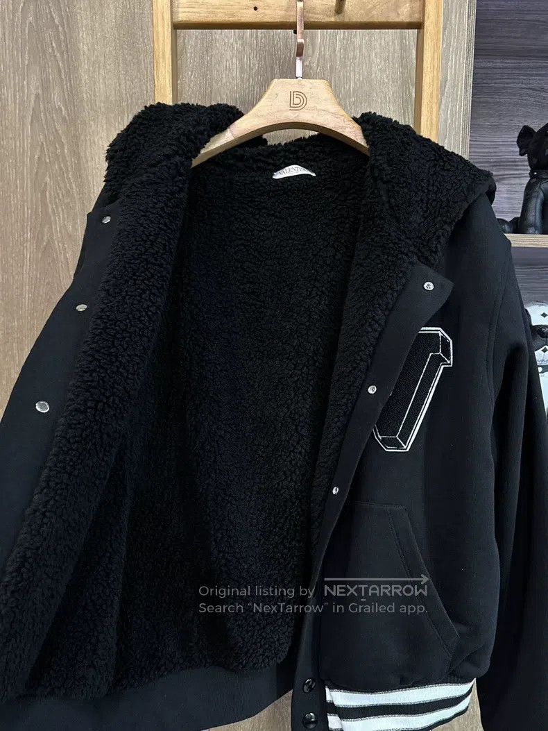 Valentino Valentino Black casual hooded collegiate jacket baseball u Size S / US 4 / IT 40 - 3 Thumbnail