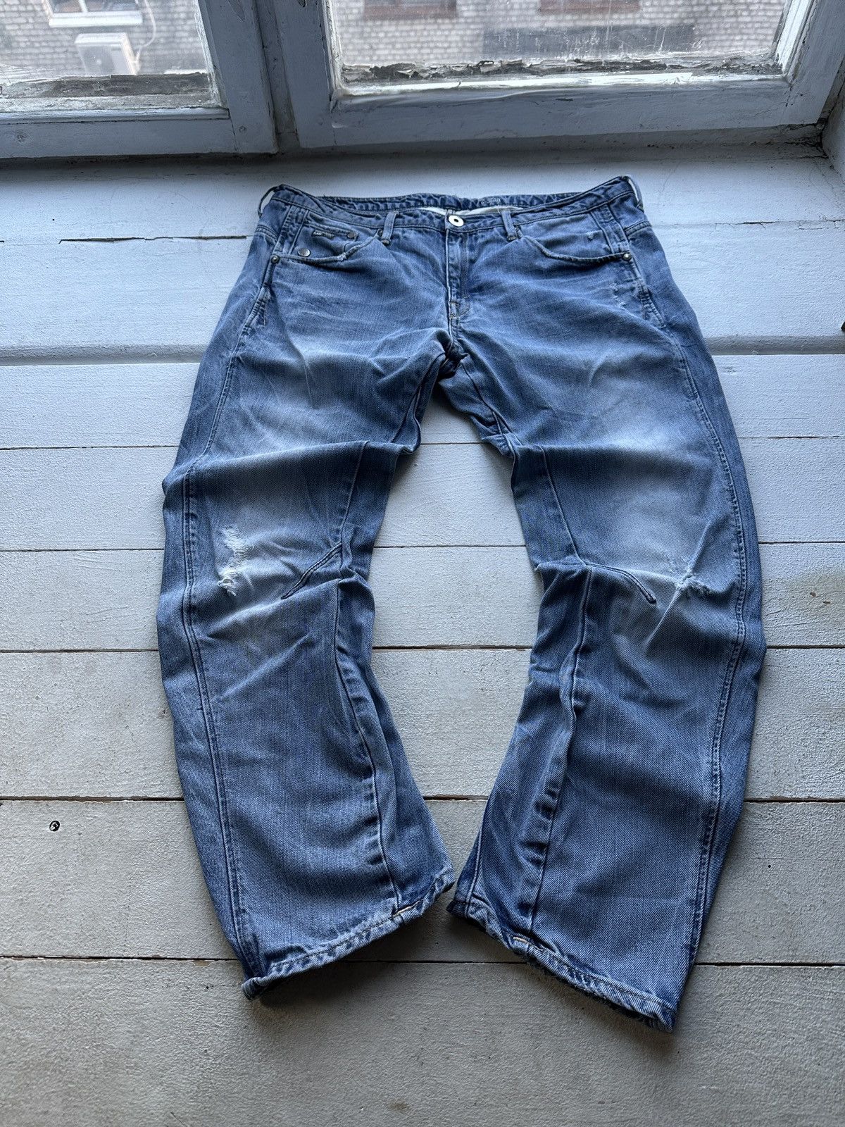 G-Star VNTG🚨96 G STAR RAW Jeans AVANT GARDE Washed Denim y2k 3301 Size 36" / US 14 / IT 50 - 1 Thumbnail
