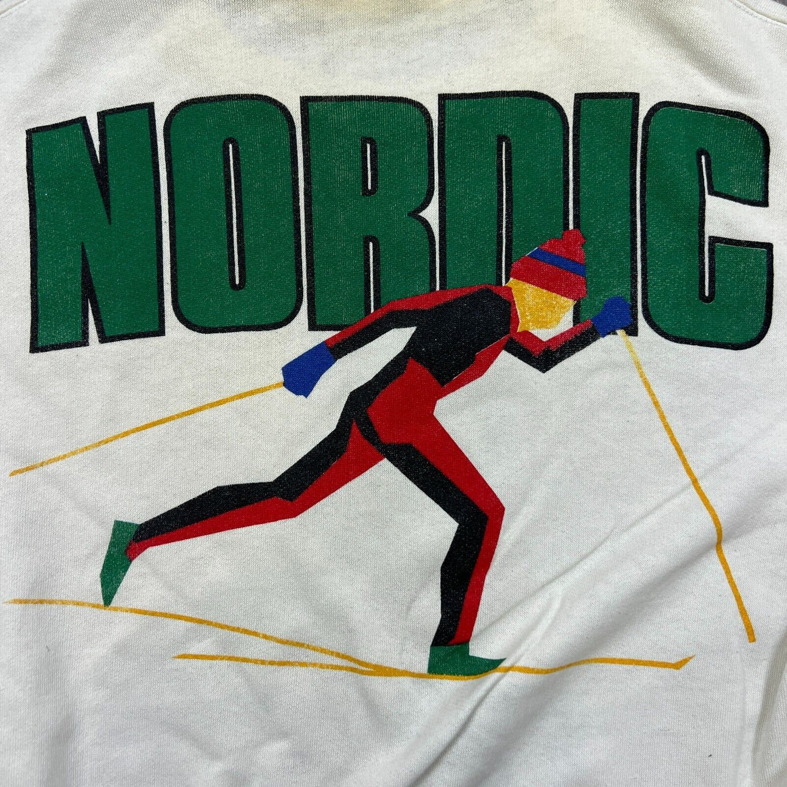 Vintage Skiing Alpine Medium Nordic All Over Print Sweatshirt 90s Size US M / EU 48-50 / 2 - 9 Thumbnail
