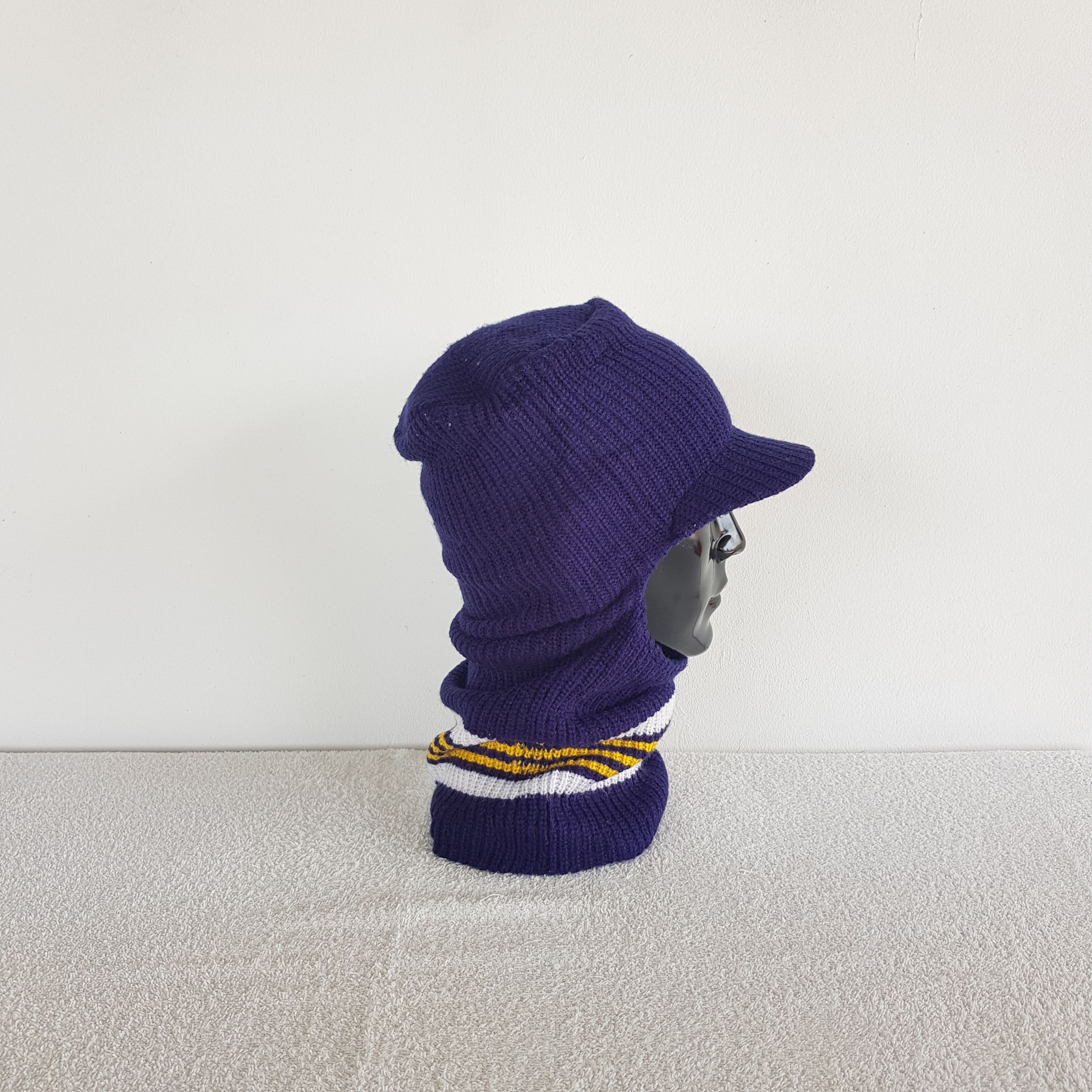 Japanese Brand Vintage Unknown Balaclava Beanie Snow Caps Neck Hats. Size ONE SIZE - 3 Thumbnail