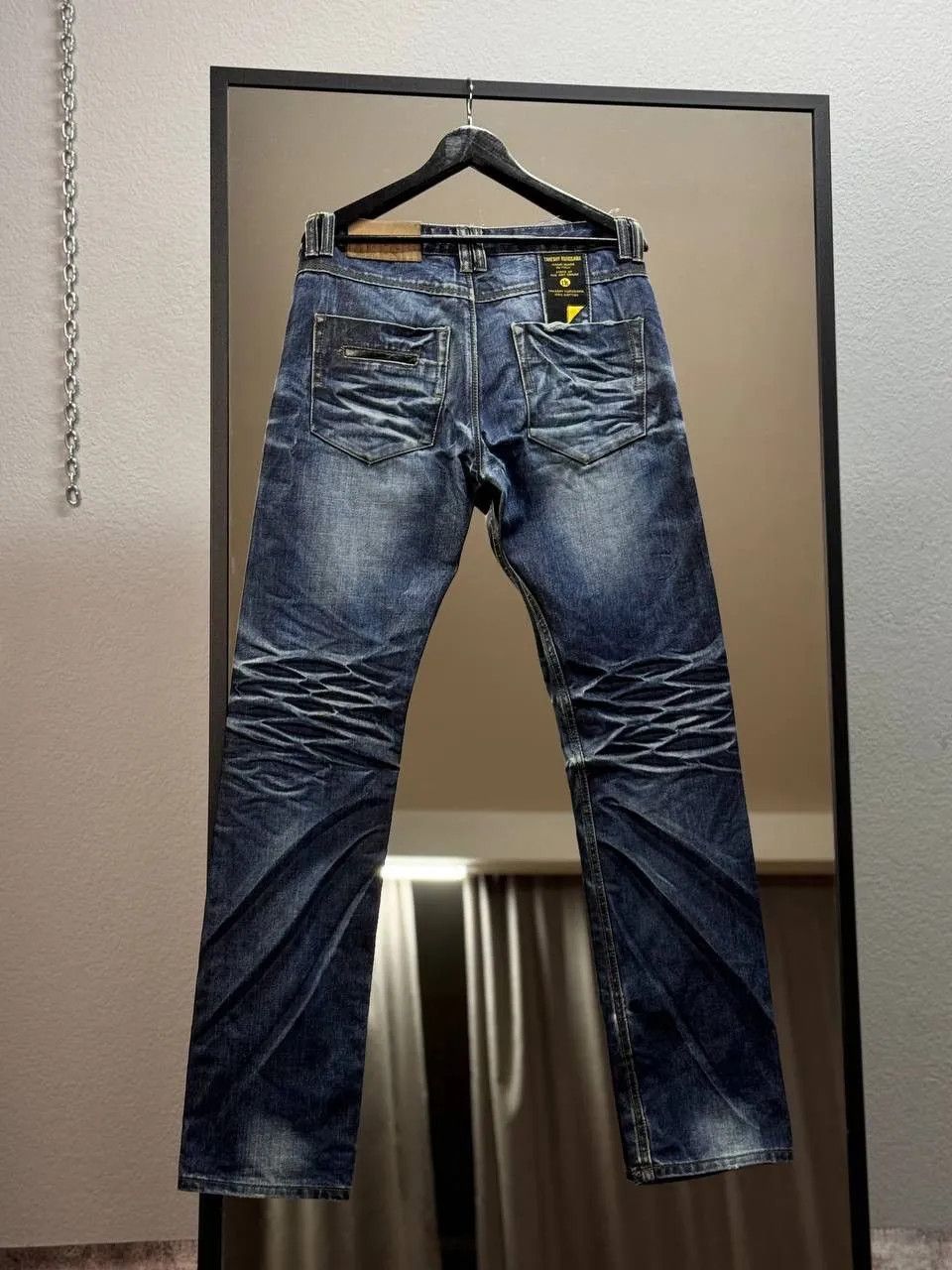 Takeshy Kurosawa Vintage Japan Takeshy Kurosawa Sequin Logo Denim pants baggy Size US 34 / EU 50 - 4 Thumbnail