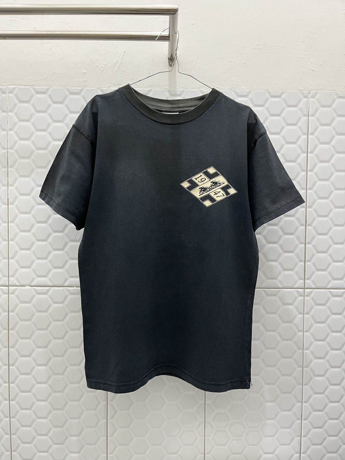 Vintage Vintage Langlitz Leather Faded Tee Size US S / EU 44-46 / 1 - 3 Thumbnail