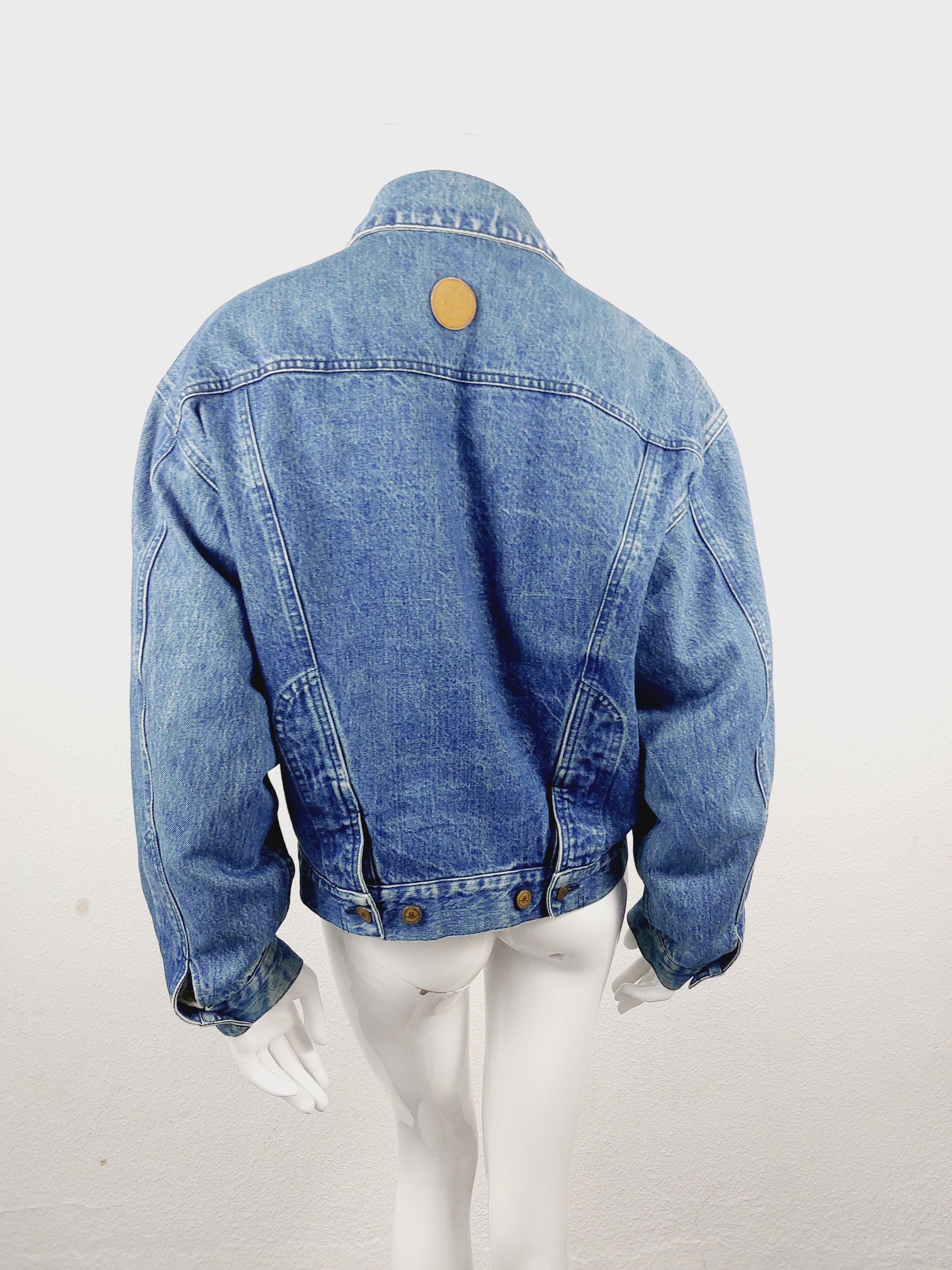 Moschino Moschino Jeans Handle With Care Denim Liner Jacket Size US M / EU 48-50 / 2 - 17 Thumbnail