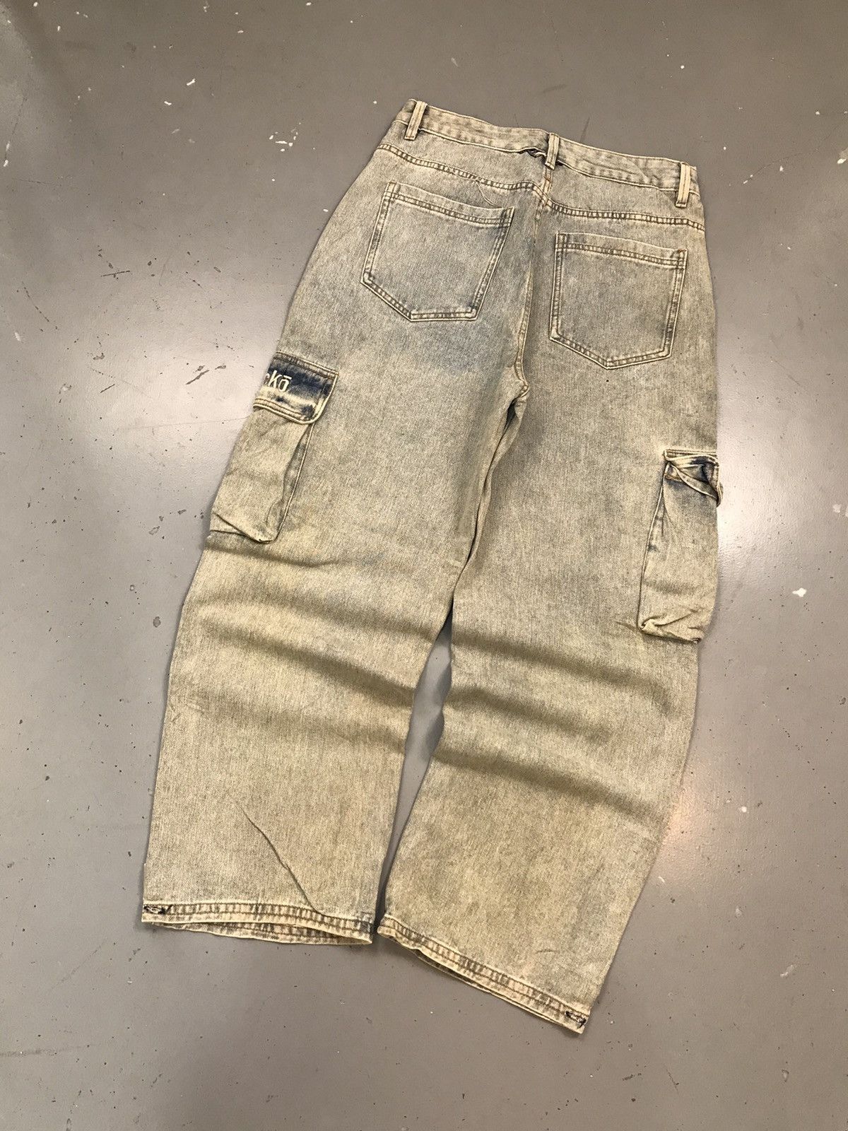 Ecko Unltd. × Vintage Vintage Ecko UNLTD baggy bleached cargodenim Size US 32 / EU 48 - 9 Thumbnail