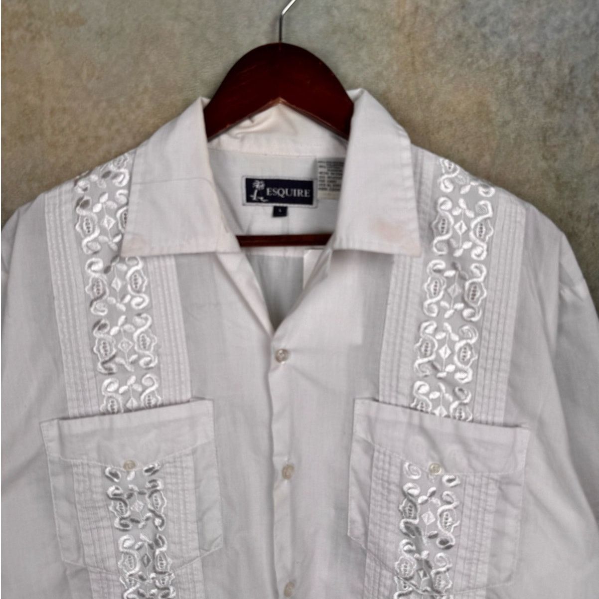 Vintage VTG 90s Button Down Short Sleeve Shirt Sz L Embroidered Size US L / EU 52-54 / 3 - 8 Thumbnail