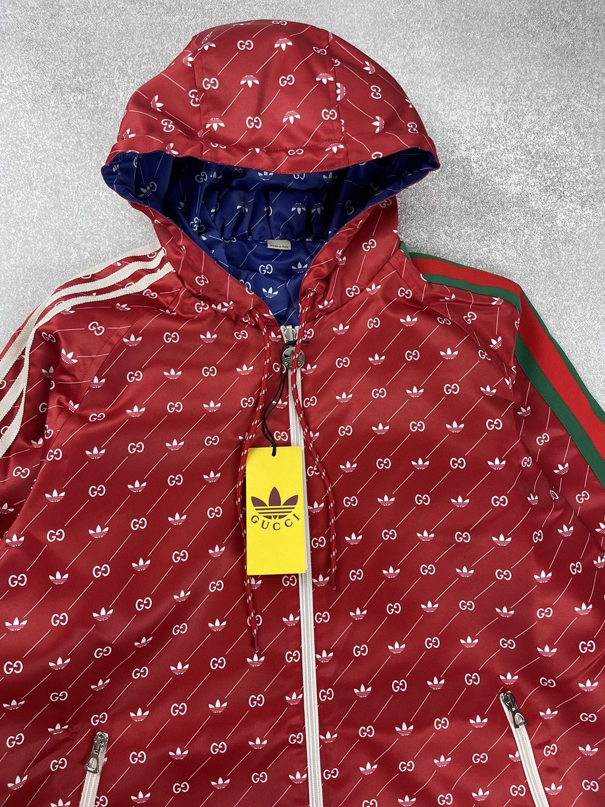 Gucci Adidas x Gucci Reversible Jacket Red/Blue Size 40 Size S / US 4 / IT 40 - 7 Thumbnail
