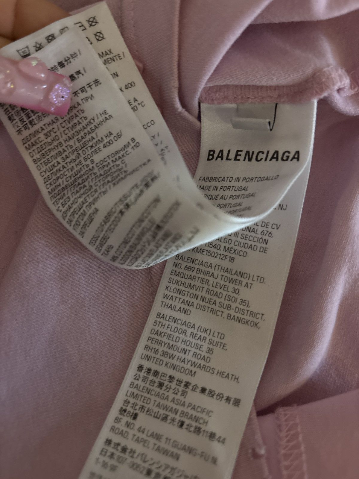Balenciaga Balenciaga Gothic Type T-Shirt Pink Size S / US 4 / IT 40 - 8 Thumbnail