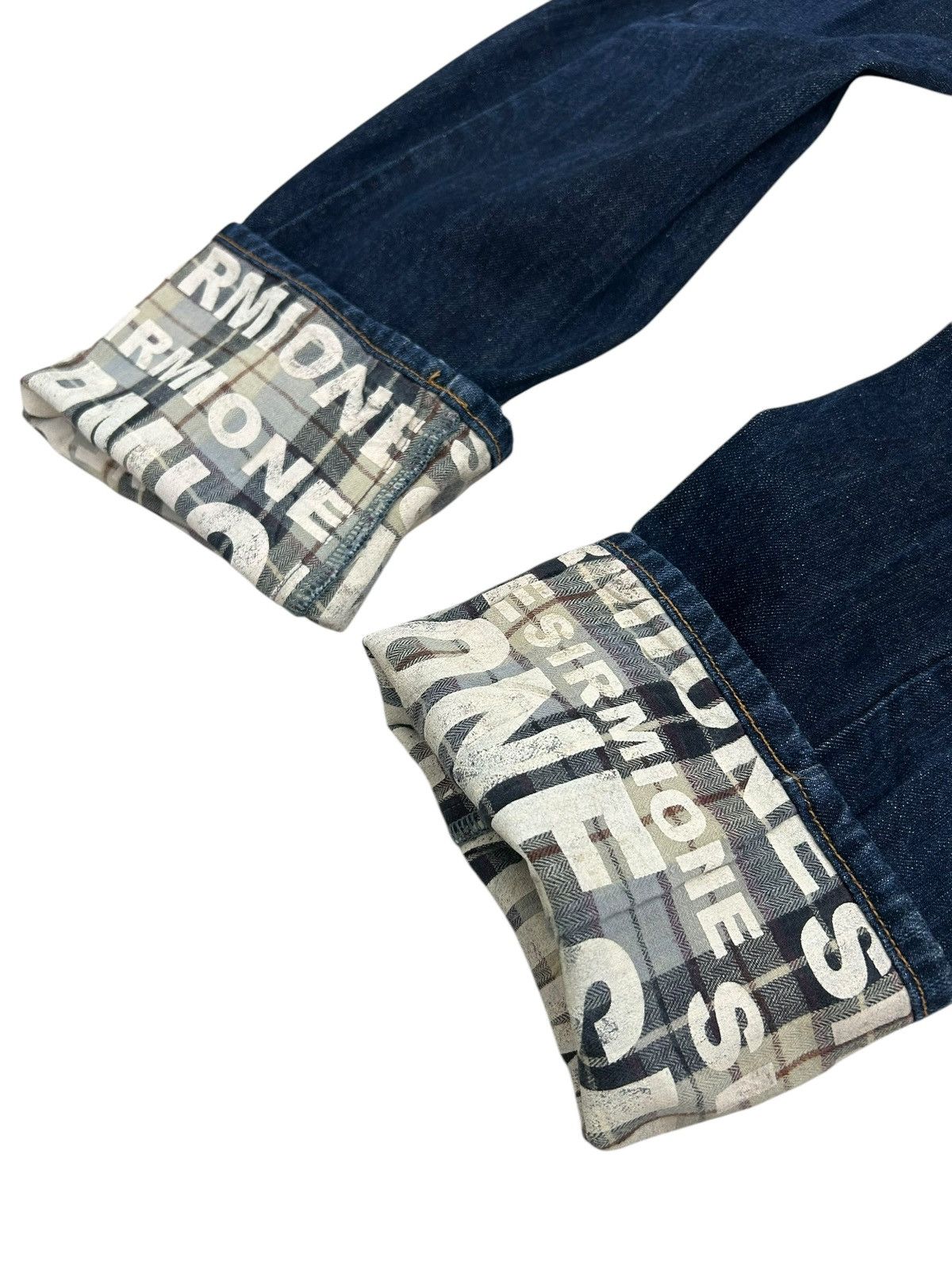 Japanese Brand Double Waist Japan Engineered Jean Cut Style Coloured Waist Size US 30 / EU 46 - 10 Thumbnail