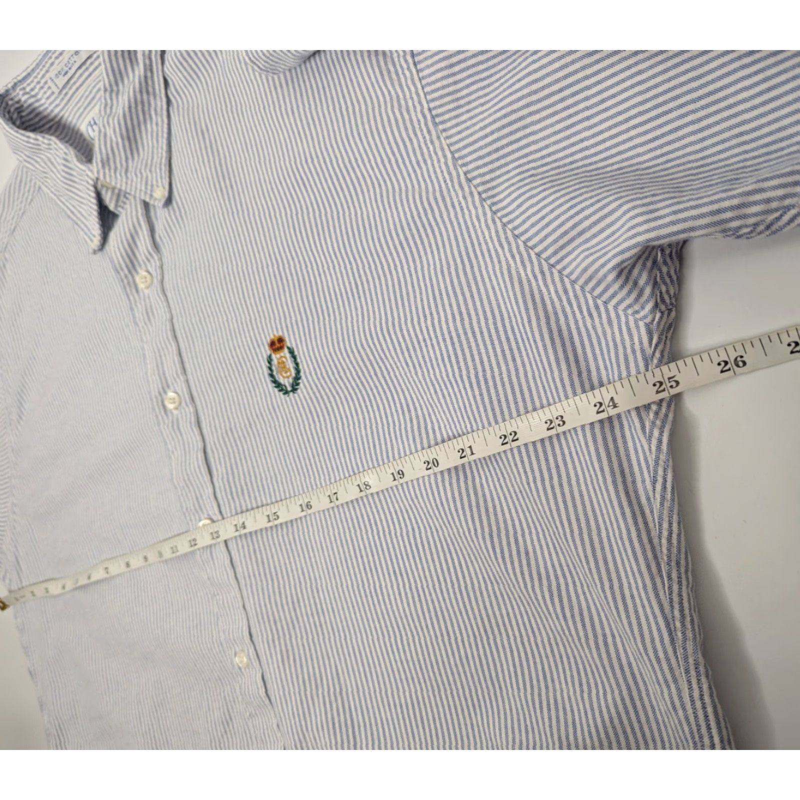 Ralph Lauren VTG Chaps Ralph Lauren Striped Button Down LS Shirt Men's Large Made in USA Size US L / EU 52-54 / 3 - 6 Thumbnail