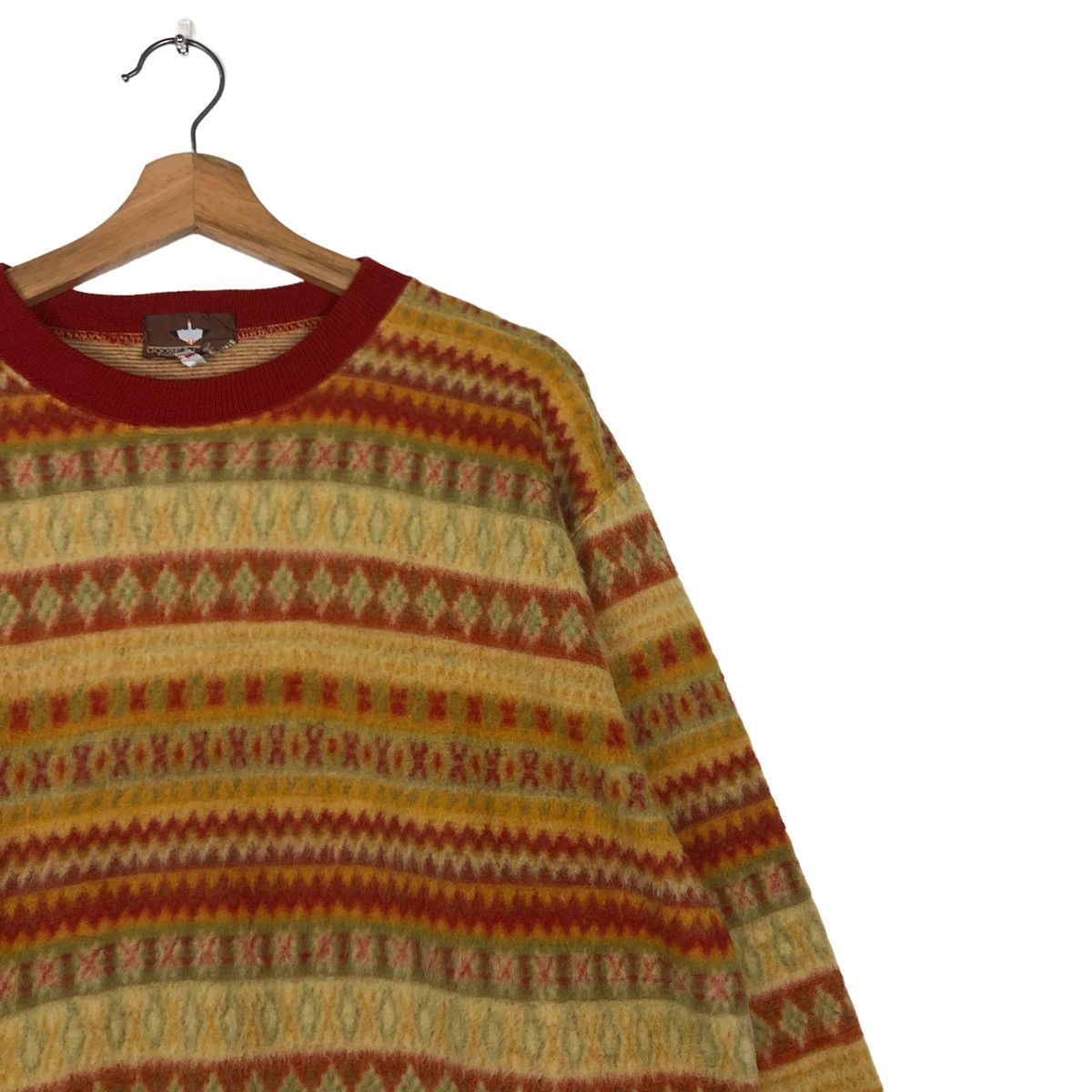 Japanese Brand × Vintage 🔥VINTAGE KNIT SWEATSHIRT NAVAJO NATIVE DESIGN GOOSE & GANDER Size US M / EU 48-50 / 2 - 6 Thumbnail