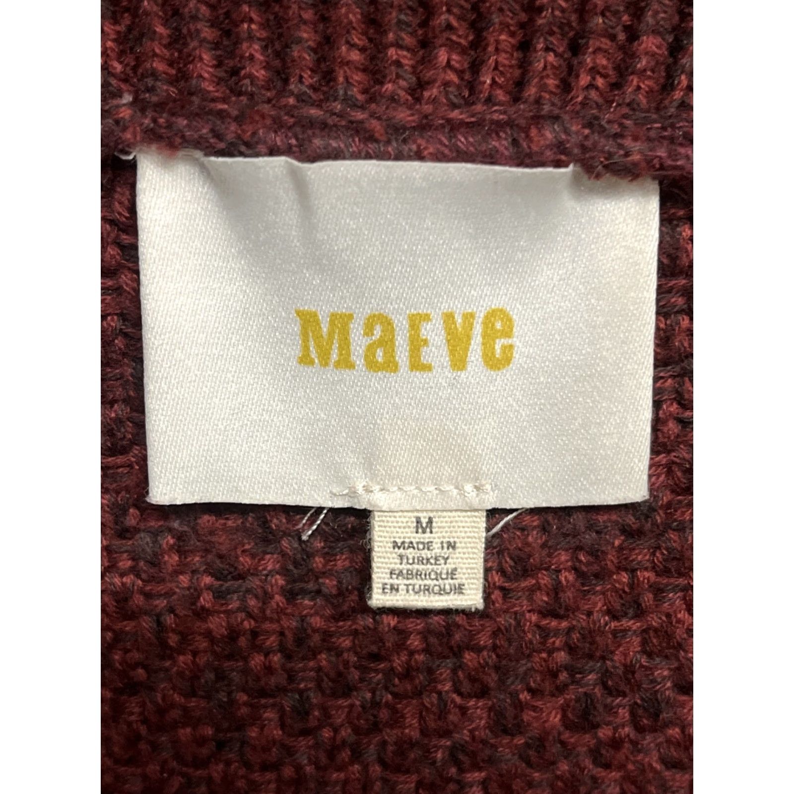 Vintage Maeve by Anthropologie Skirt Womens Knit Red Size M Knee Length 26 Free From Holes Stains Size 32" / US 10 / IT 46 - 3 Thumbnail