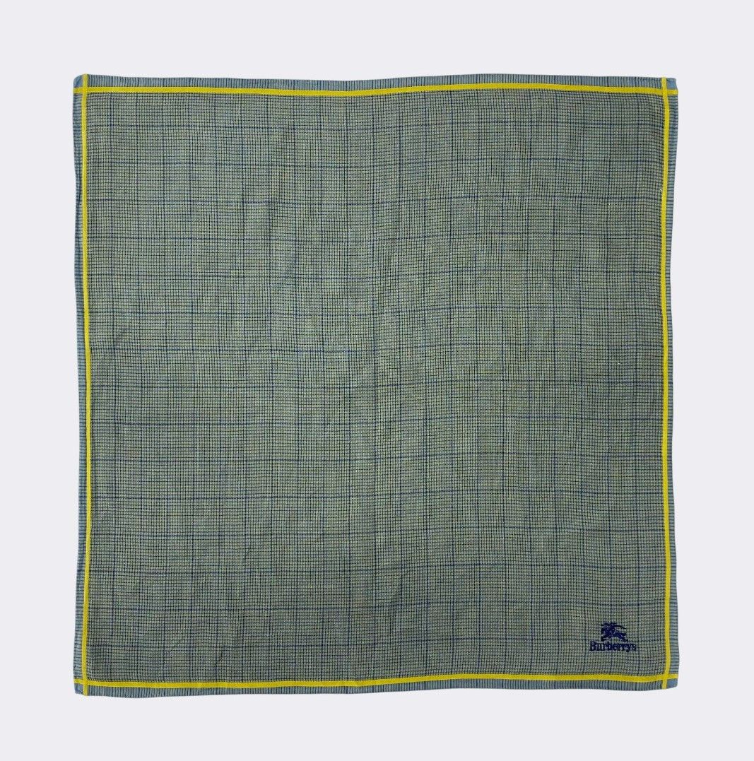 Burberry Vintage Burberrys Micro Plaid Cotton Handkerchief Scarf Size ONE SIZE - 1 Thumbnail