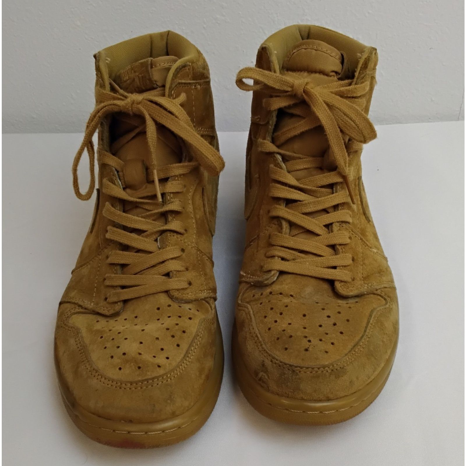 Nike Nike Air Jordan 1 Retro OG High Top Shoe Men 11 Wheat Brown Size US 11 / EU 44 - 5 Thumbnail