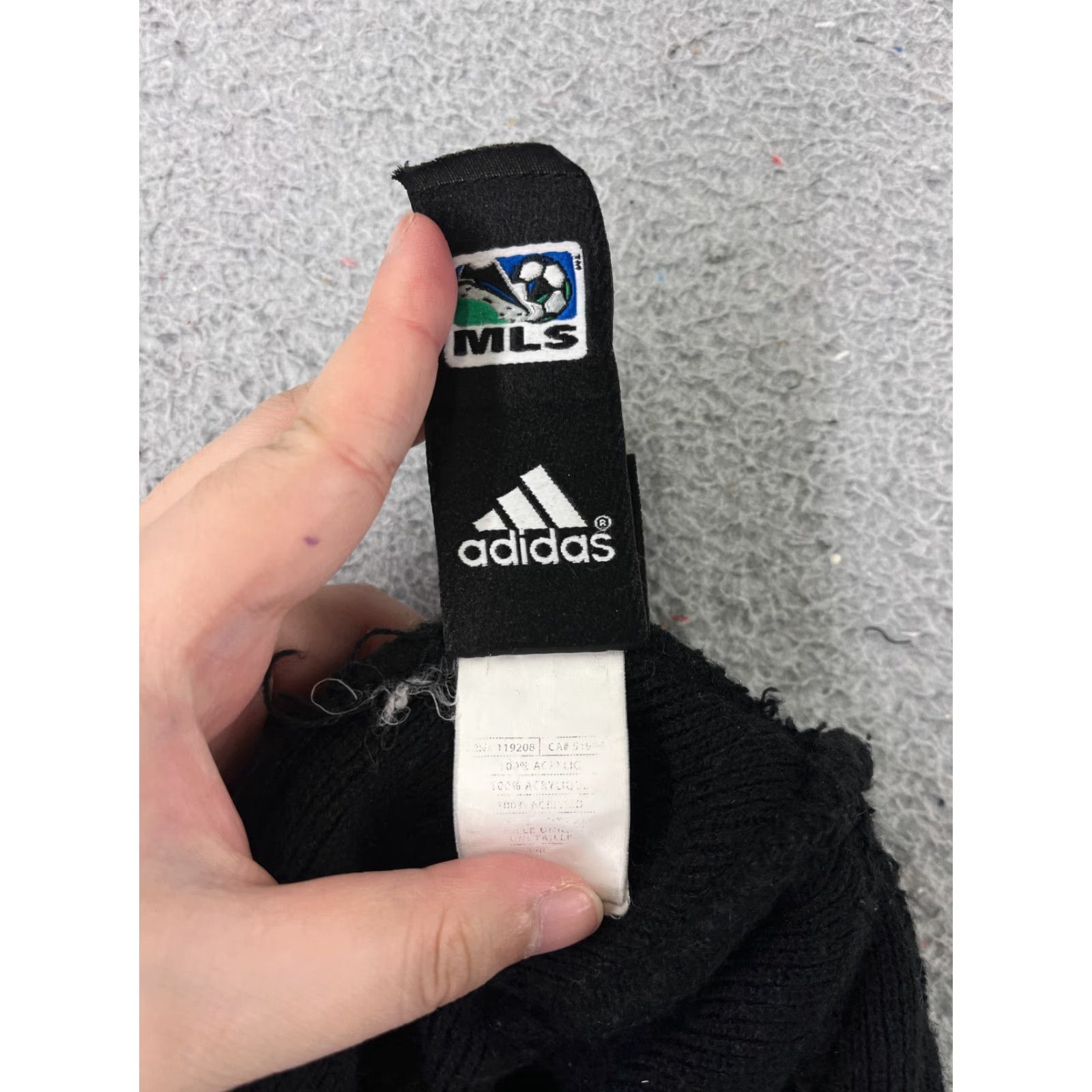 Adidas Adidas Beanie Adult One Size Black MLS Real Salt Lake Soccer Logo Acrylic Knit Size ONE SIZE - 8 Thumbnail