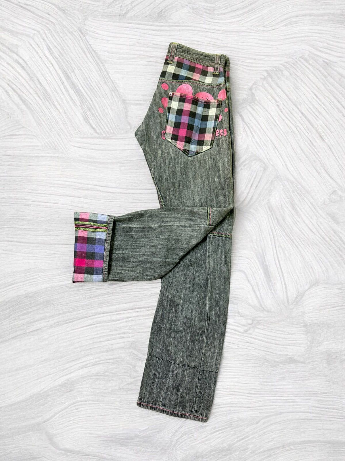 If Six Was Nine Dominate Handcrafted Plaid Tartans Junya Watanabe Denim Size US 32 / EU 48 - 3 Thumbnail
