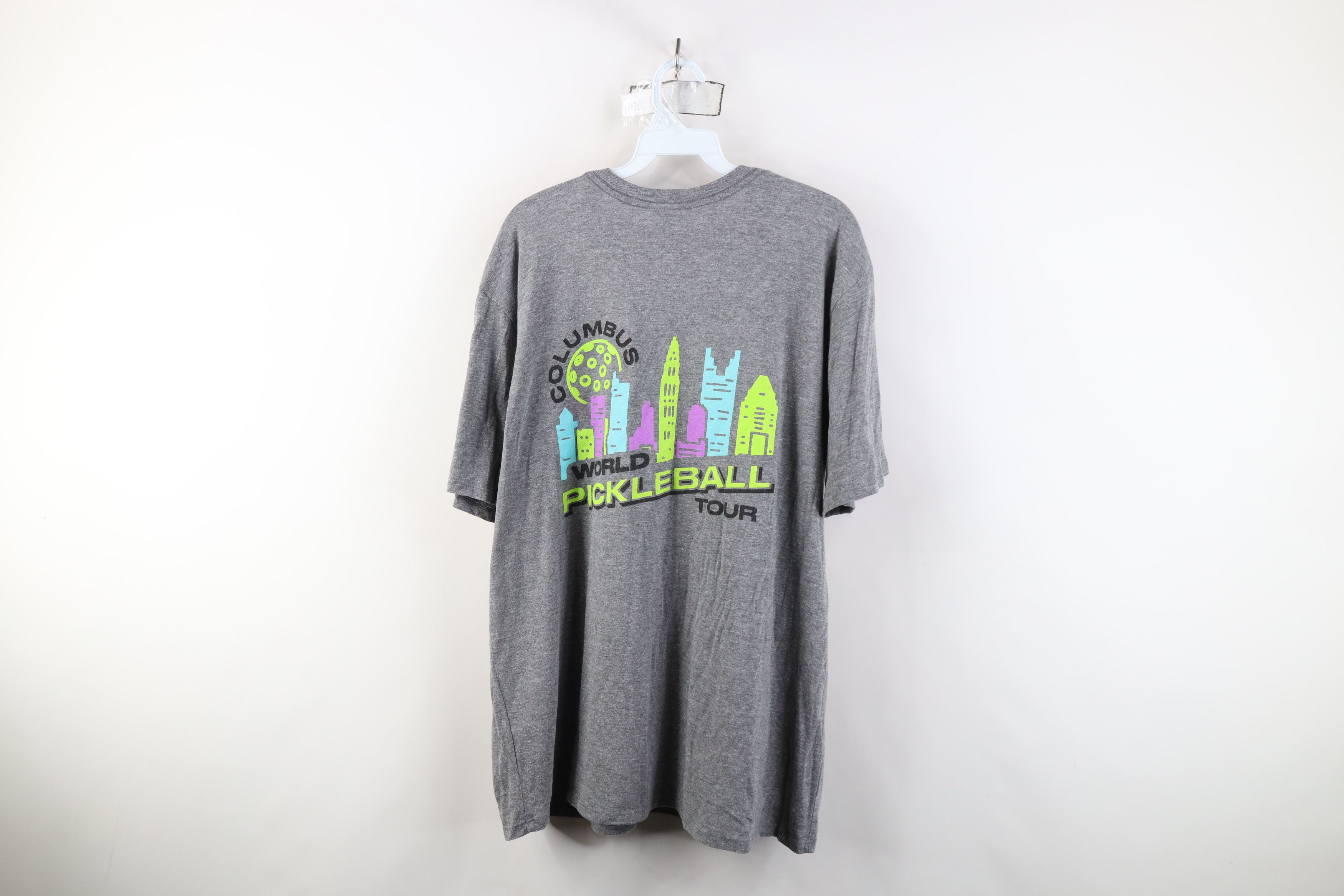 Vintage WPT Columbus World Pickleball Tour Jersey Knit T-Shirt Gray Size US XL / EU 56 / 4 - 9 Thumbnail