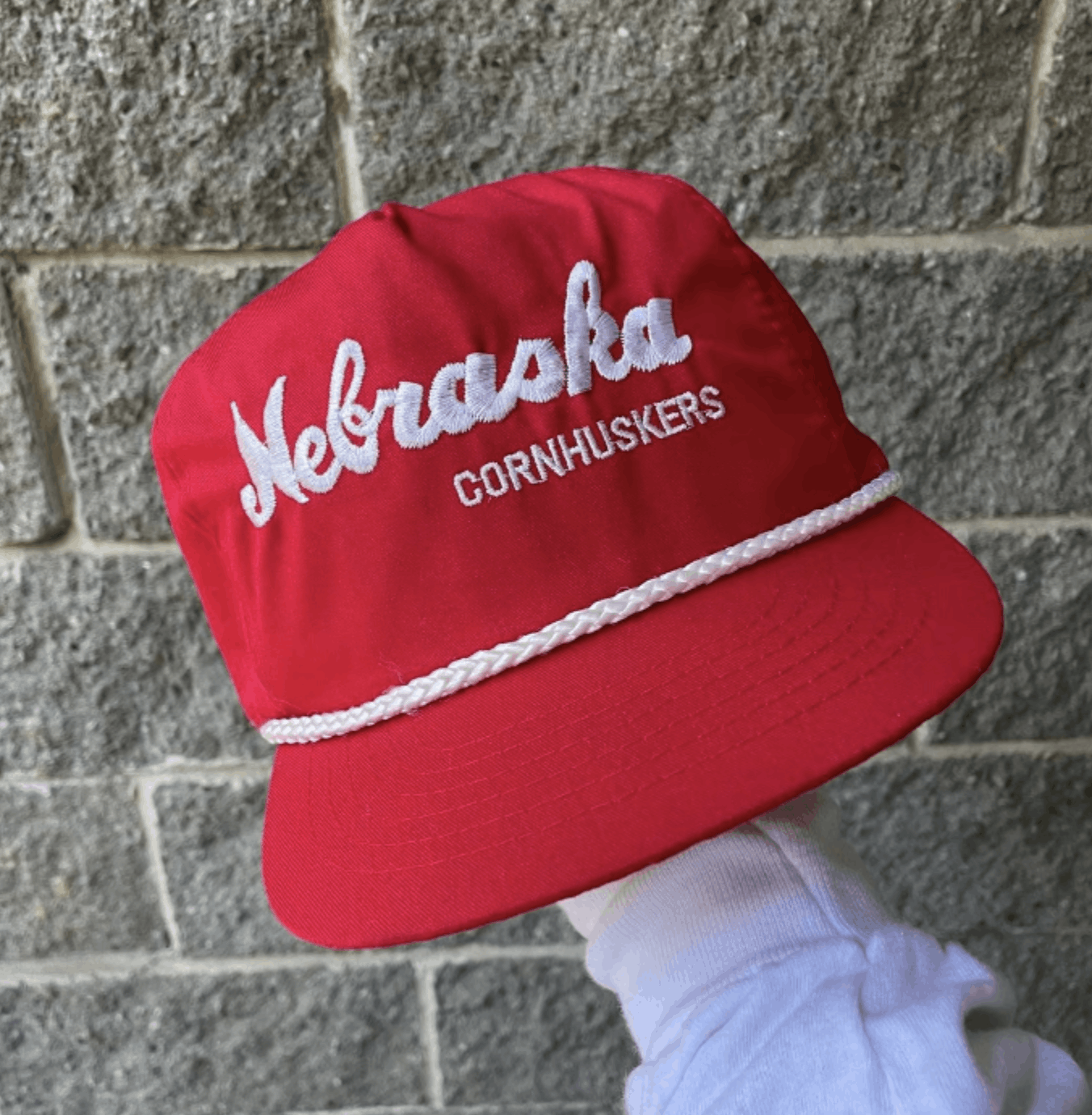 NCAA Vintage 1990s University of Nebraska Cornhuskers Script Hat Size ONE SIZE - 1 Thumbnail