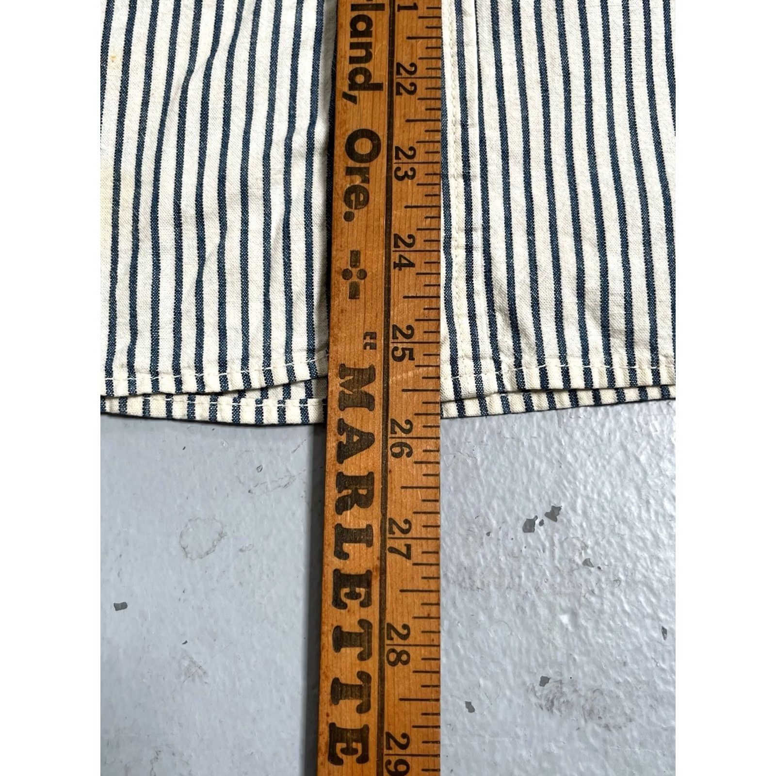 Vintage The Real McCoys Hickory Stripe Selvedge Work Shirt - Unisex Adult (XS-S) 50s/40s Military Workwear 14 Size US S / EU 44-46 / 1 - 3 Thumbnail
