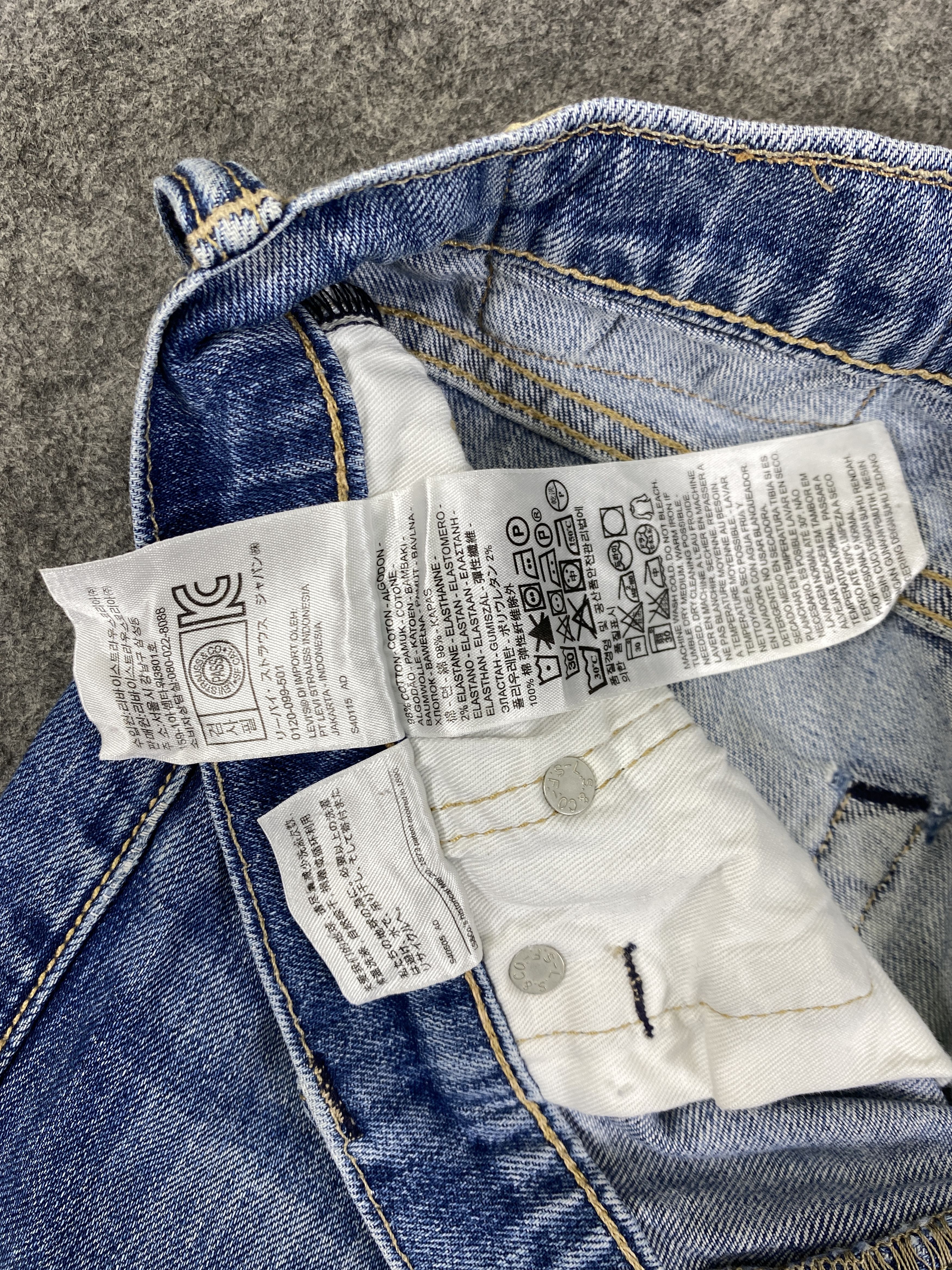 Levi's Faded Blue Vintage Levi's 513 Jeans 30x28.5 - JN3328 Size US 30 / EU 46 - 10 Thumbnail
