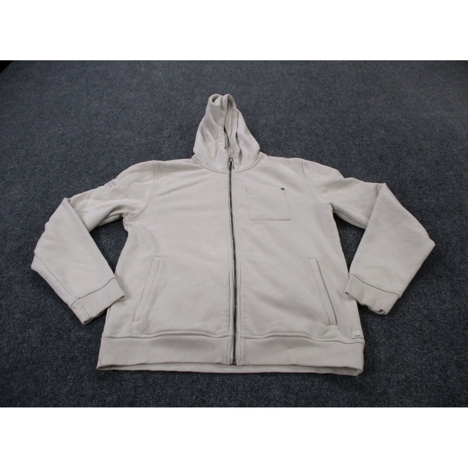 Vuori Vuori Jacket Mens L Beige Seaside Windbreaker Hooded Pockets Outdoor Regular Outerwear Category: Jacket Size US L / EU 52-54 / 3 - 2 Thumbnail