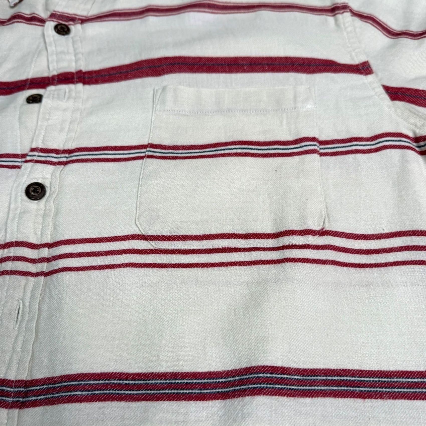 The Territory Ahead Territory Ahead Shirt Striped Button-Down Short Sleeve Red XLT Mens Unisex? Size US XL / EU 56 / 4 - 3 Thumbnail