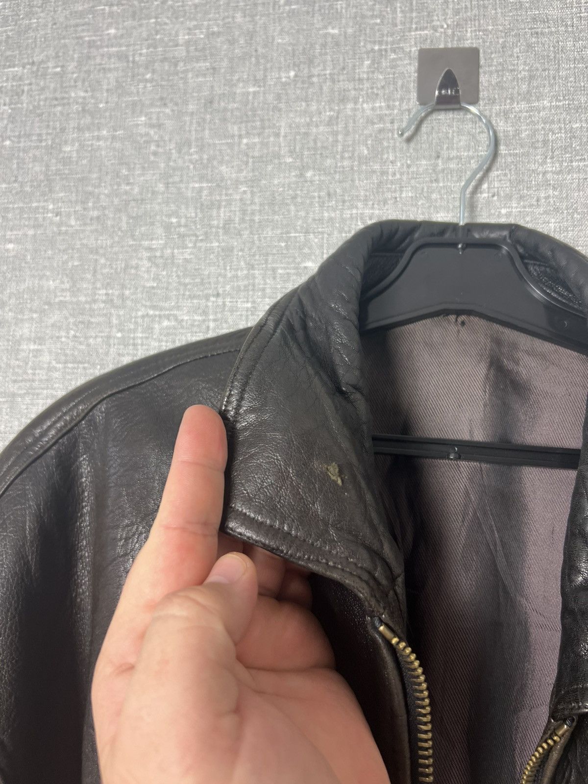 Genuine Leather Vintage Brown Leather Aviator Jacket Utility Pilot Bomber Size US L / EU 52-54 / 3 - 11 Thumbnail