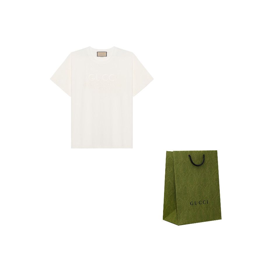 Gucci Gucci Logo Embroidery T-Shirt Size M Size US M / EU 48-50 / 2 - 1 Thumbnail