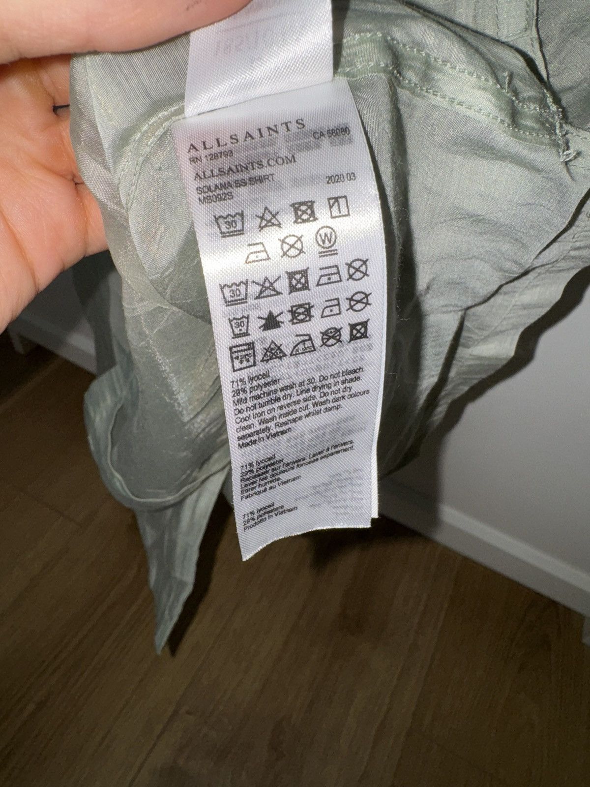 Allsaints Allsaints Solana SS shirt buttons Size US L / EU 52-54 / 3 - 7 Thumbnail