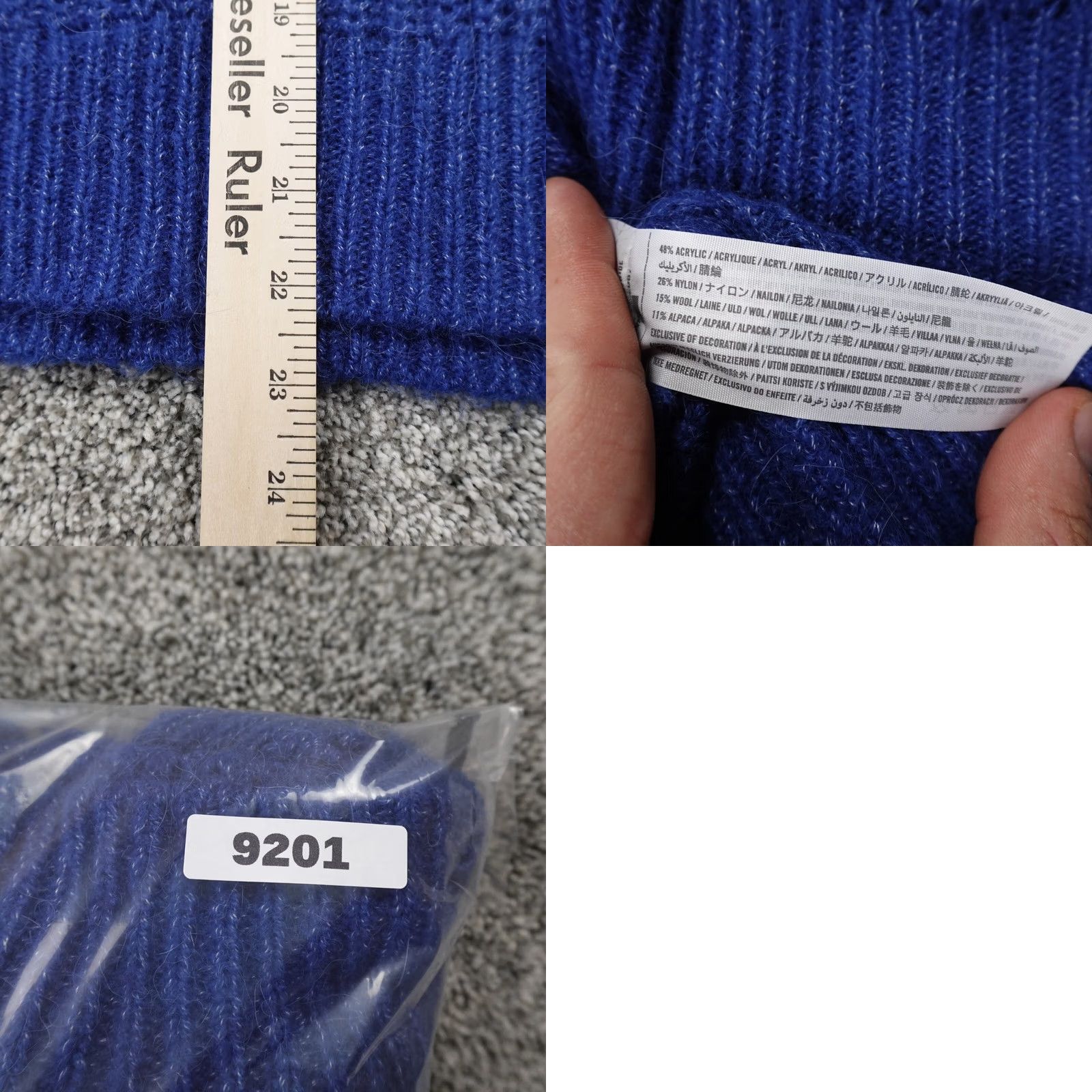 Abercrombie & Fitch VINTAGE Abercrombie & Fitch Sweater Womens S Blue Wool Alpaca Chunky Knit Crewneck 90s Size S / US 4 / IT 40 - 8 Thumbnail