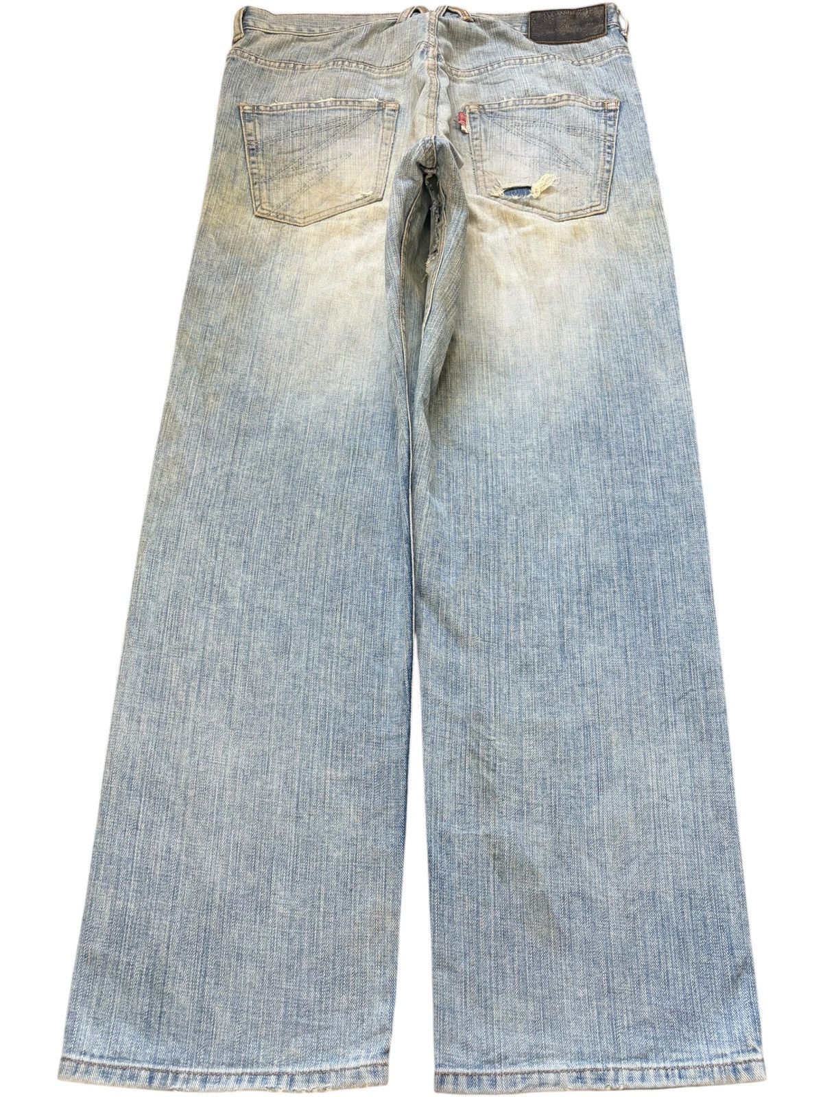 Fubu Vintage Japanese Brand Mud Wash Distress Baggy Jeans Size US 33 - 2 Thumbnail