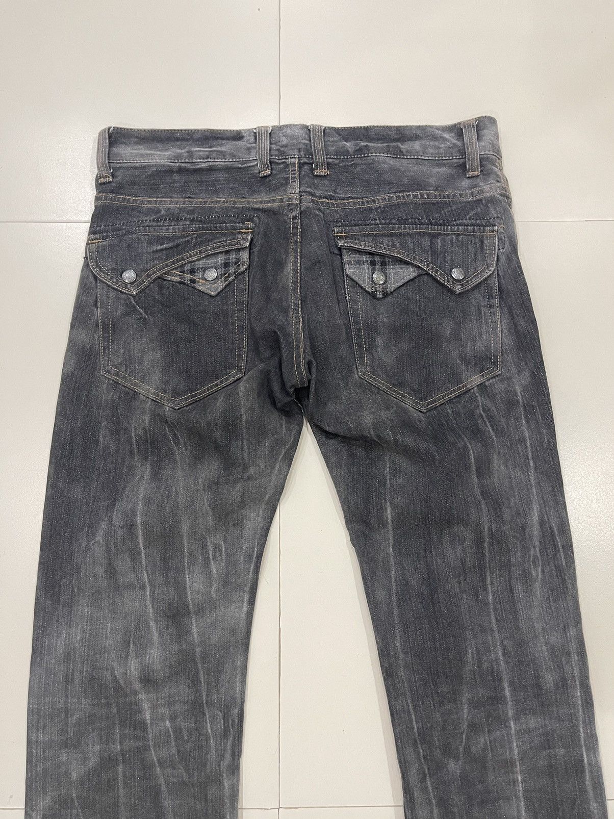 Japanese Brand Hype Flare Jeans Distressed Denim Streetwear Fashion Size US 36 / EU 52 - 3 Thumbnail