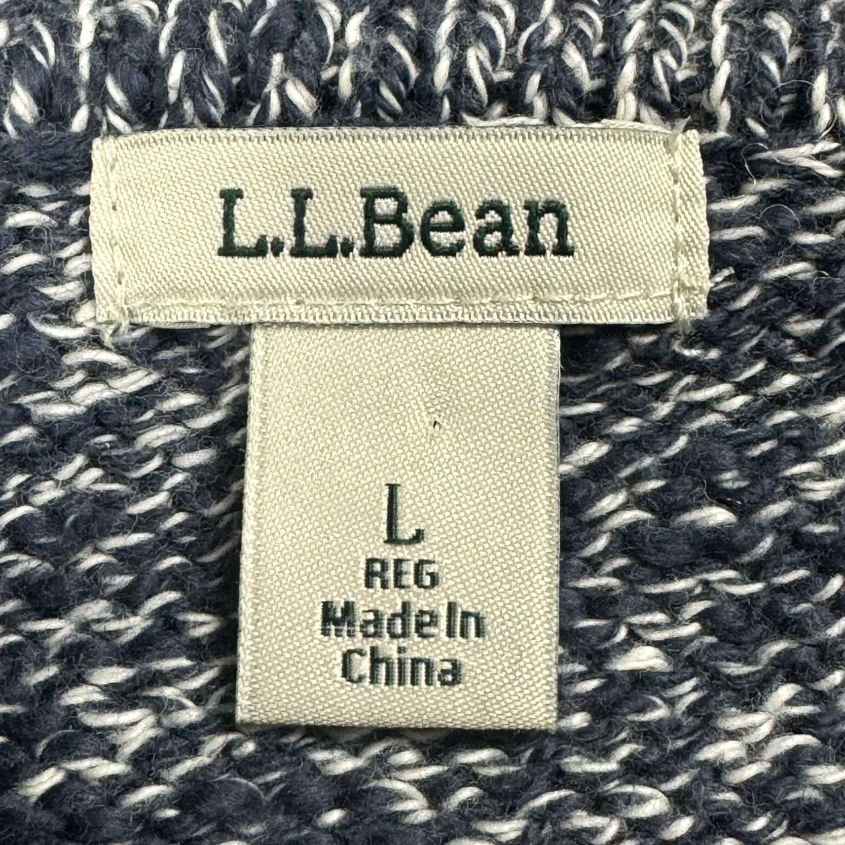 Vintage VINTAGE L.L. Bean Women's Cardigan Sweater Long Sleeve Full Zipper Pockets Blue Wool Cotton Fall Winter Size L / US 10 / IT 46 - 2 Thumbnail