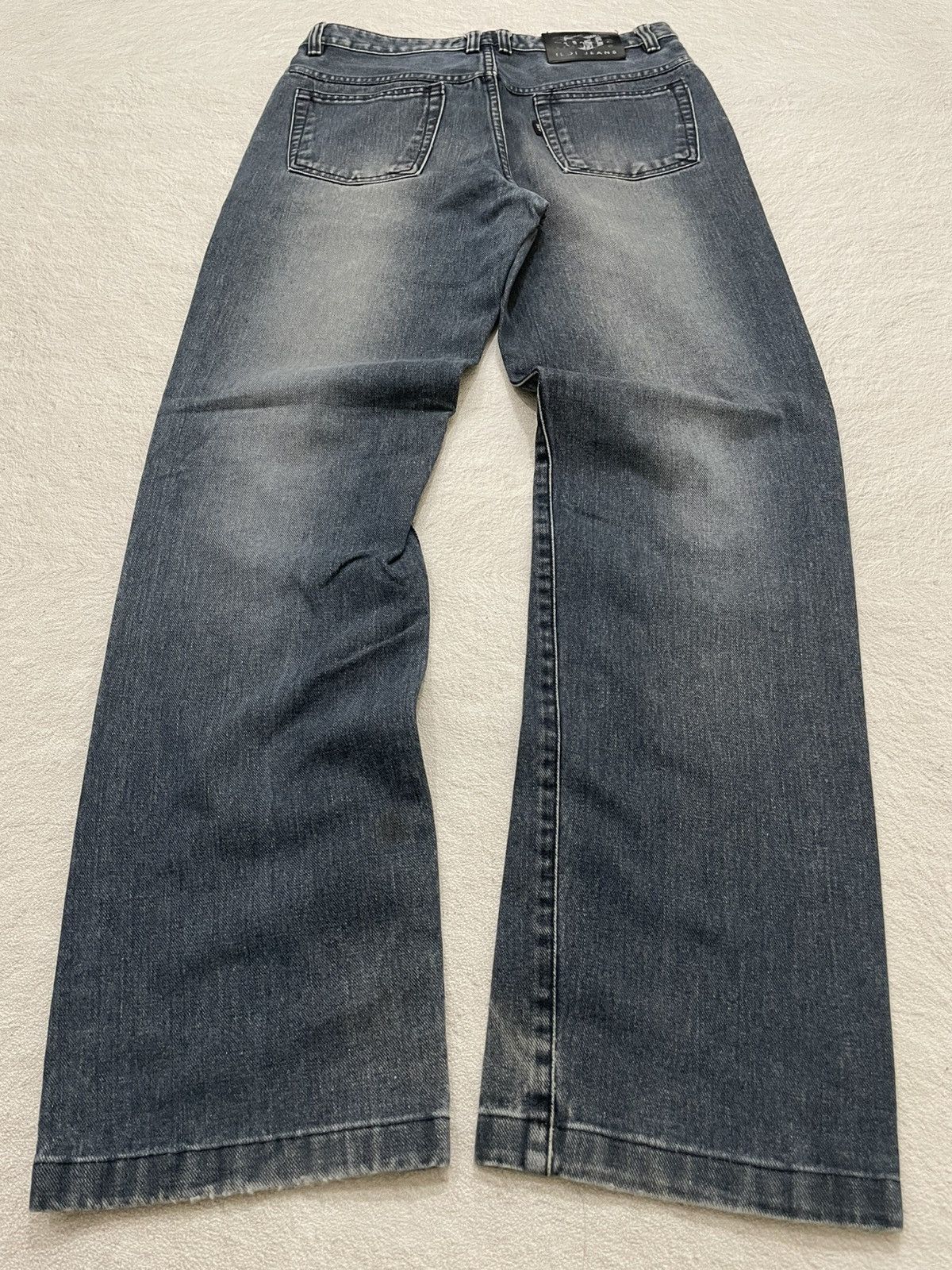 If Six Was Nine 2000s Washed Jeans Fading Denim Distressed Y2k Size 34" / US 12 / IT 48 - 2 Thumbnail
