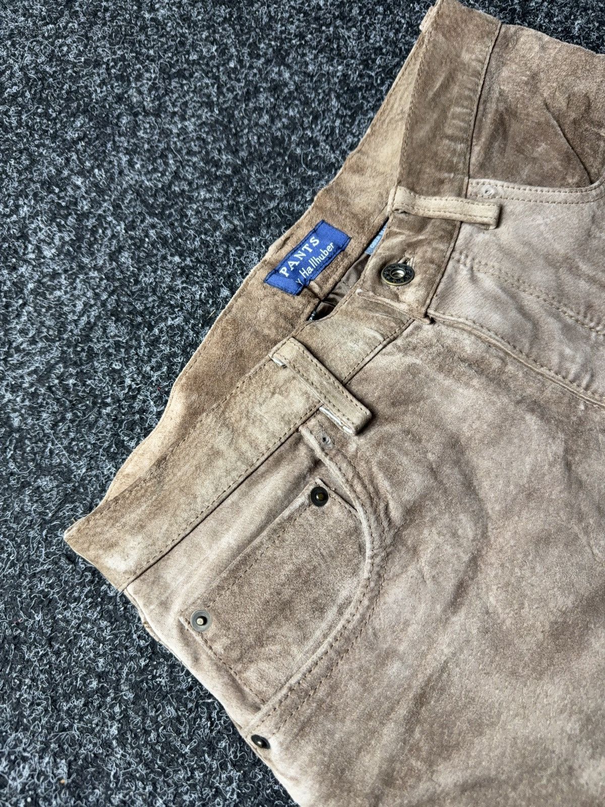 Genuine Leather Vintage 00s Retro Western Cowboy Leather Chrome Style Pants Size US 30 / EU 46 - 6 Thumbnail