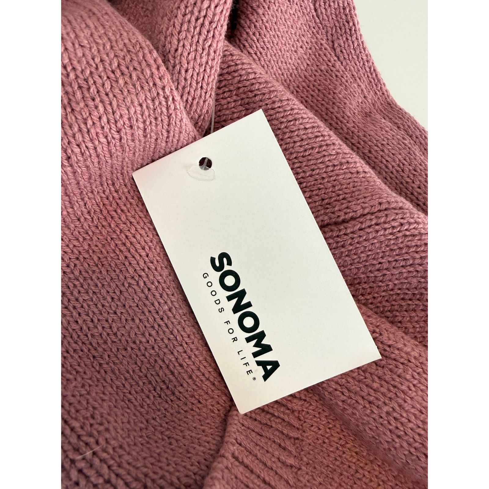 Sonoma Sonoma Dusty Mauve Open Front Knit Cardigan Women M - A008 Size M / US 6-8 / IT 42-44 - 6 Thumbnail