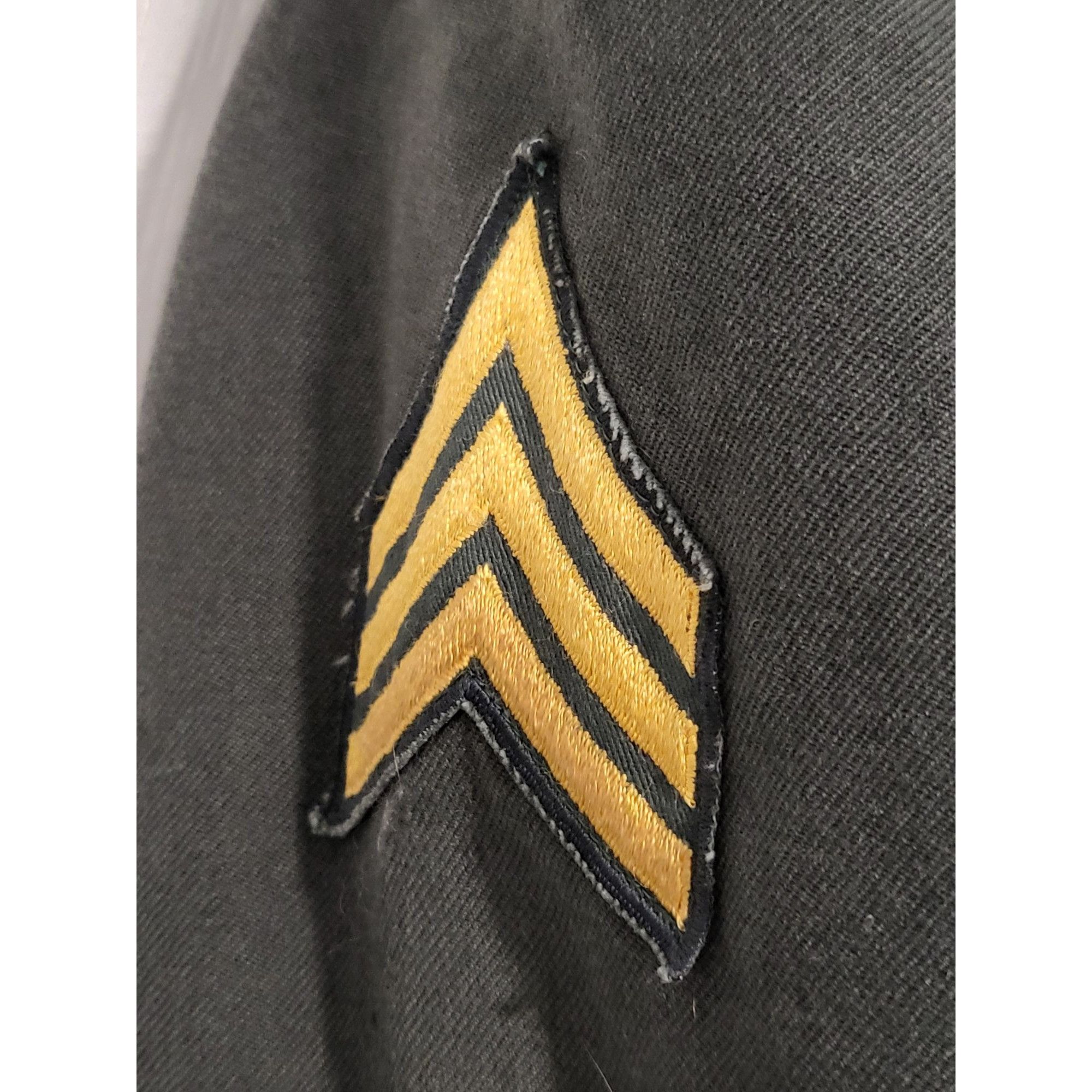 Other Vintage US Army Sargent Uniform Jacket Men Sz 38R Green Miss Size 38R - 4 Thumbnail