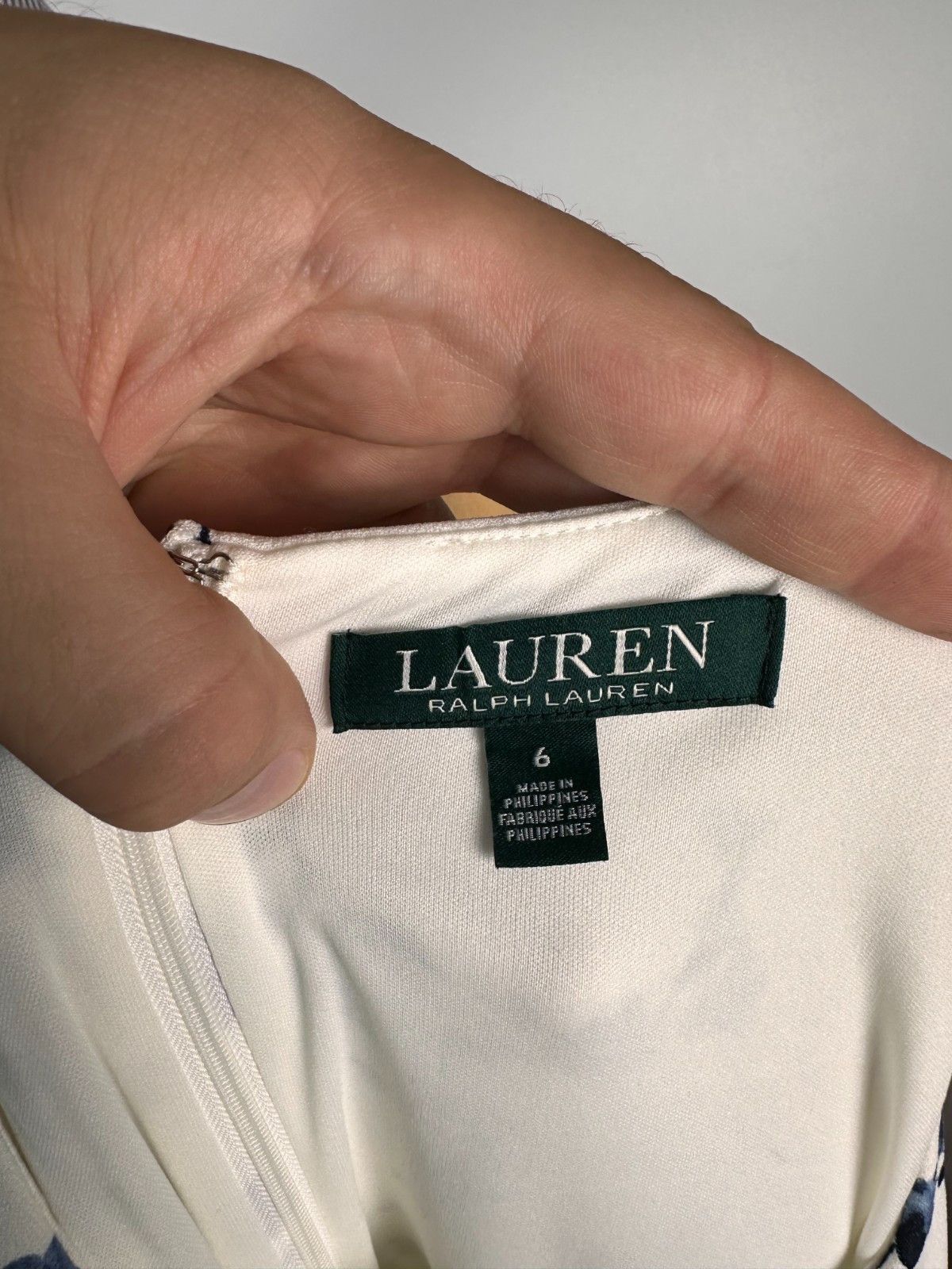 Ralph Lauren Lauren Ralph Lauren White Floral Stretch Sheath Dress Size 6 Size M / US 6-8 / IT 42-44 - 10 Thumbnail