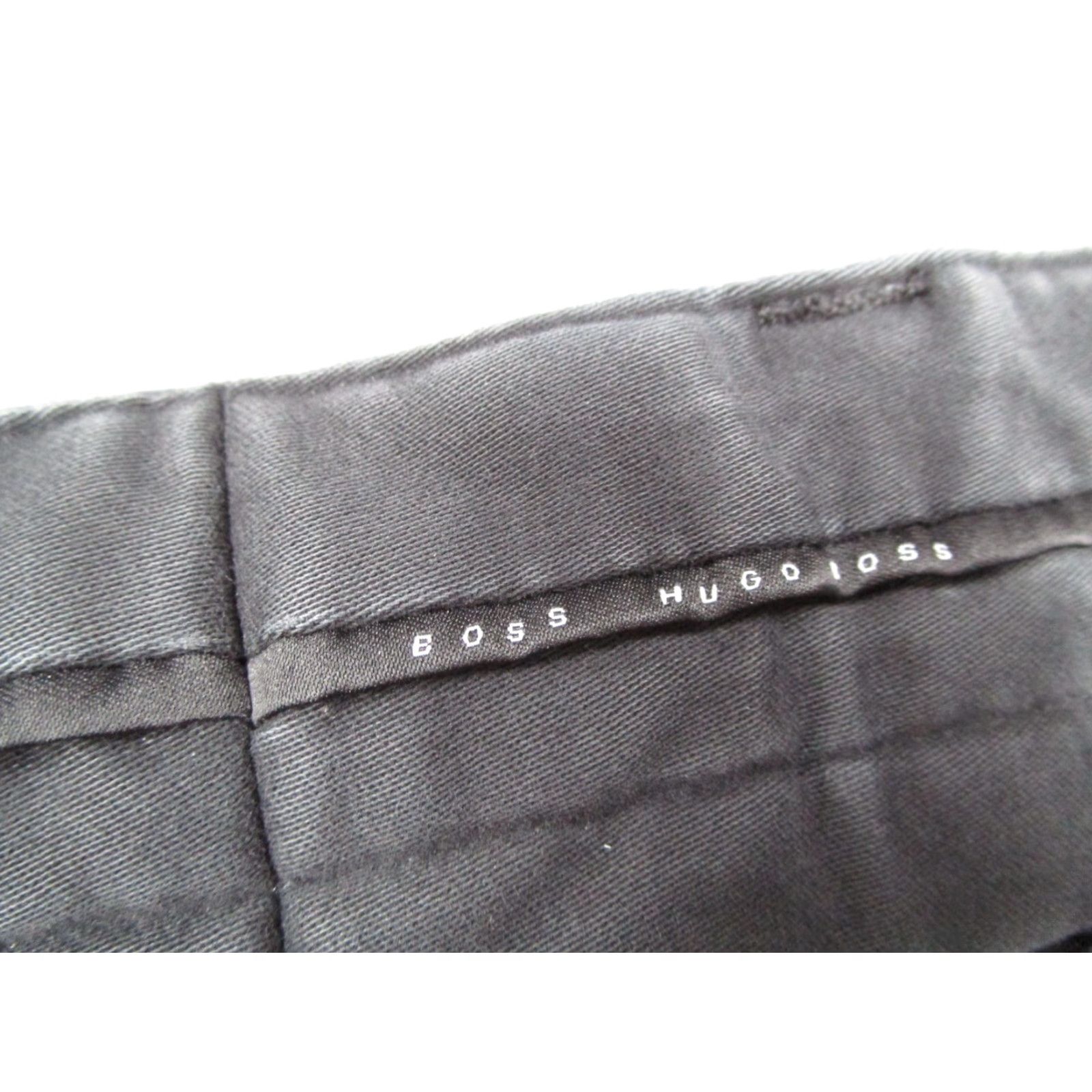 Hugo Boss Hugo Boss Pants Mens 36 Black Chuck Twill Chino Straight Leg 5-Pocket Flat Front Classic Retro 90s Logo Size US 36 / EU 52 - 6 Thumbnail