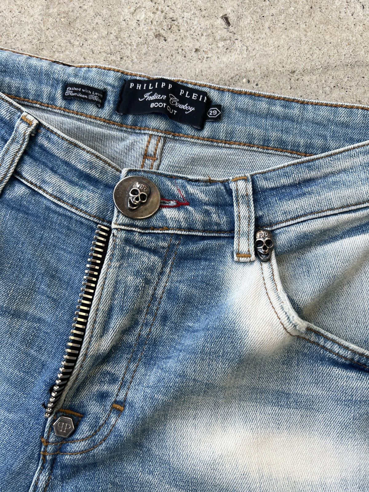 Philipp Plein Phillip Plein Indian Cowboy Boot Cut Jeans Size US 29 - 3 Thumbnail