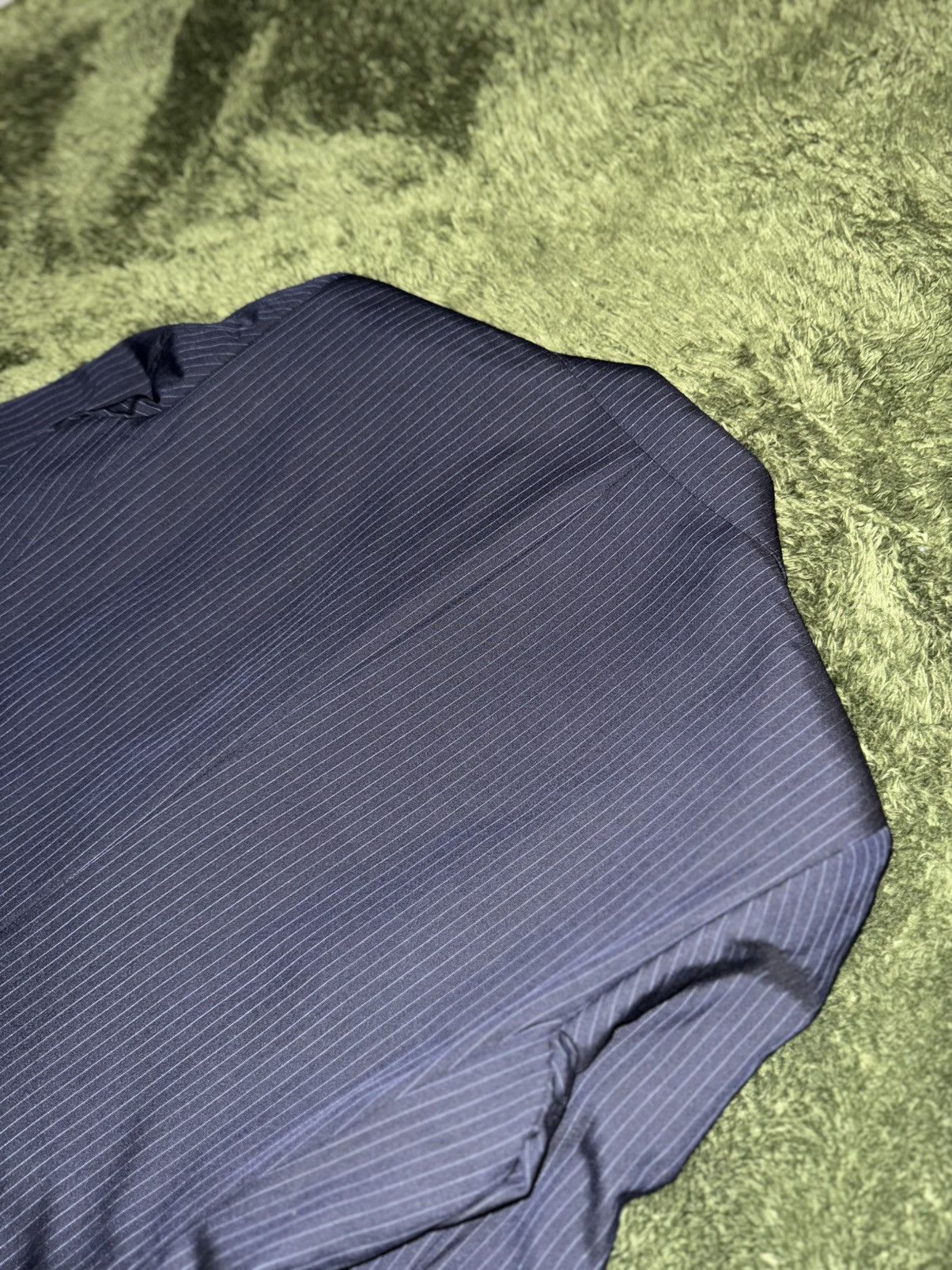 Ermenegildo Zegna Ermenegildo Zegna Japanese Tailor-Made Stripe Blazer Size 42R - 9 Thumbnail