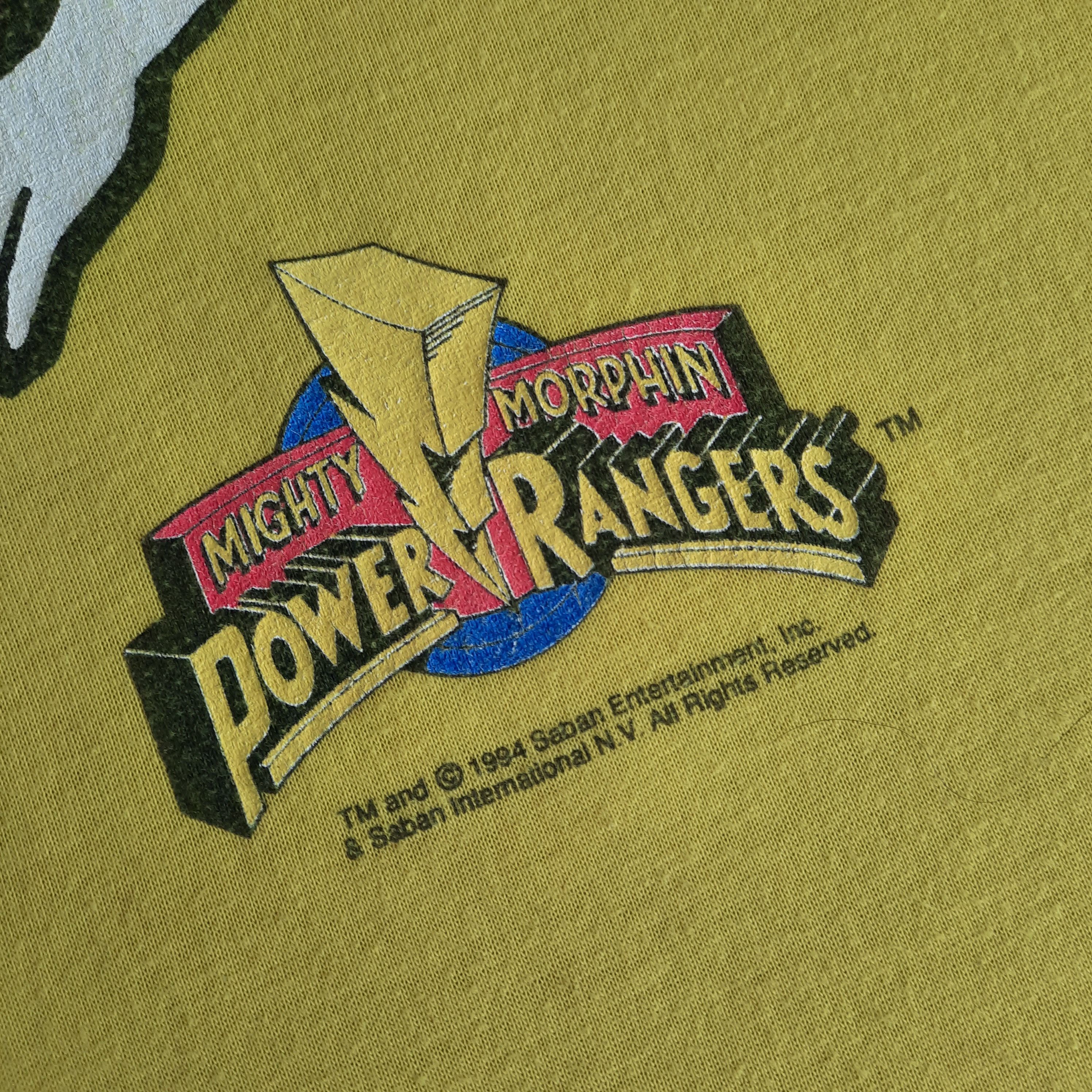 Vintage Vintage 90s power rangers 'might morphin' tshirt Size S / US 4 / IT 40 - 4 Thumbnail