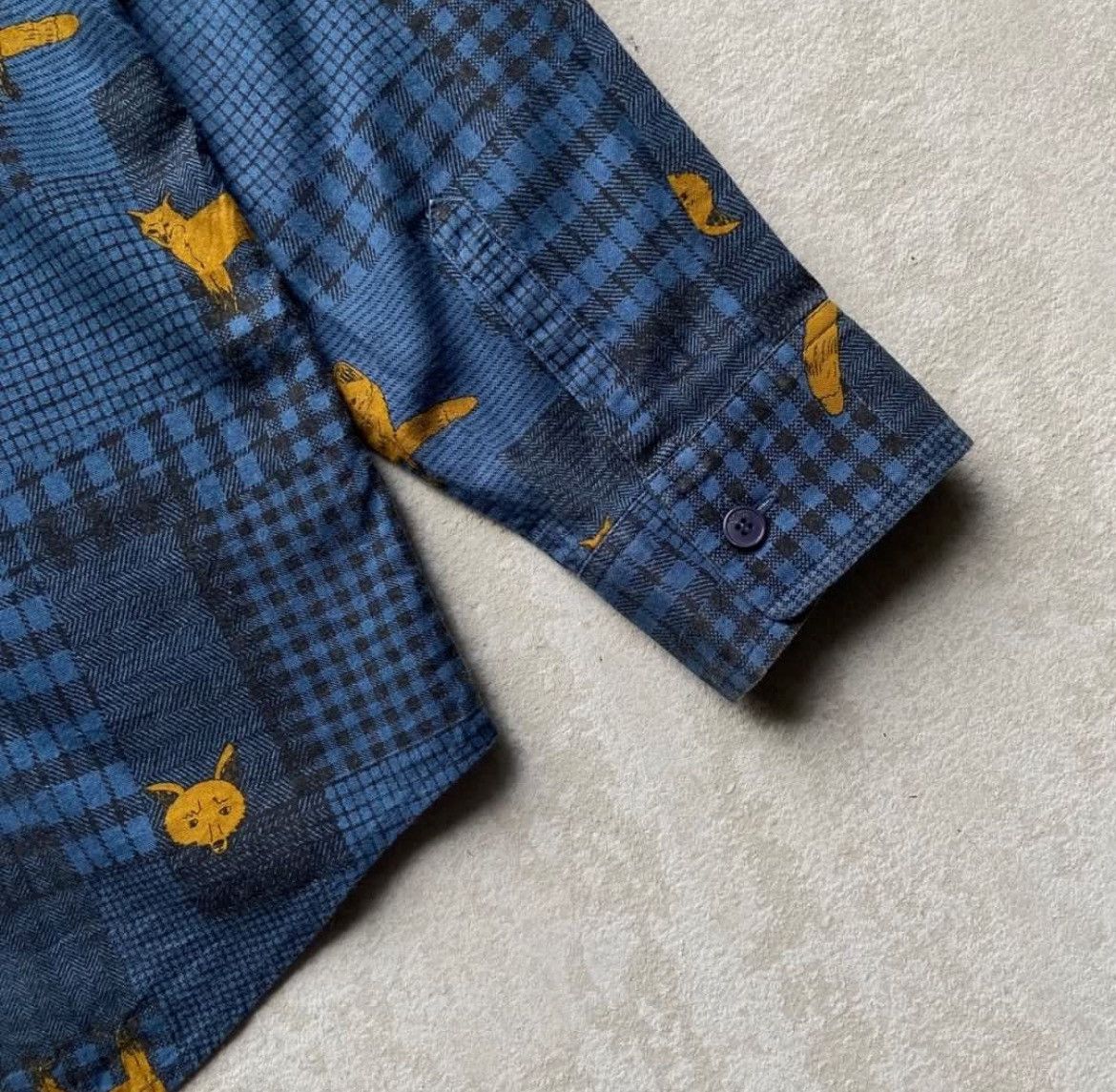 Issey Miyake × Japanese Brand × Ne-Net Ne net Wolf Print Shirt Size US M / EU 48-50 / 2 - 5 Thumbnail