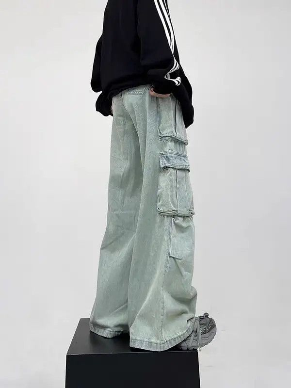 VIBE Street wash multi-pocket straight-leg jeans Size US 33 - 4 Thumbnail