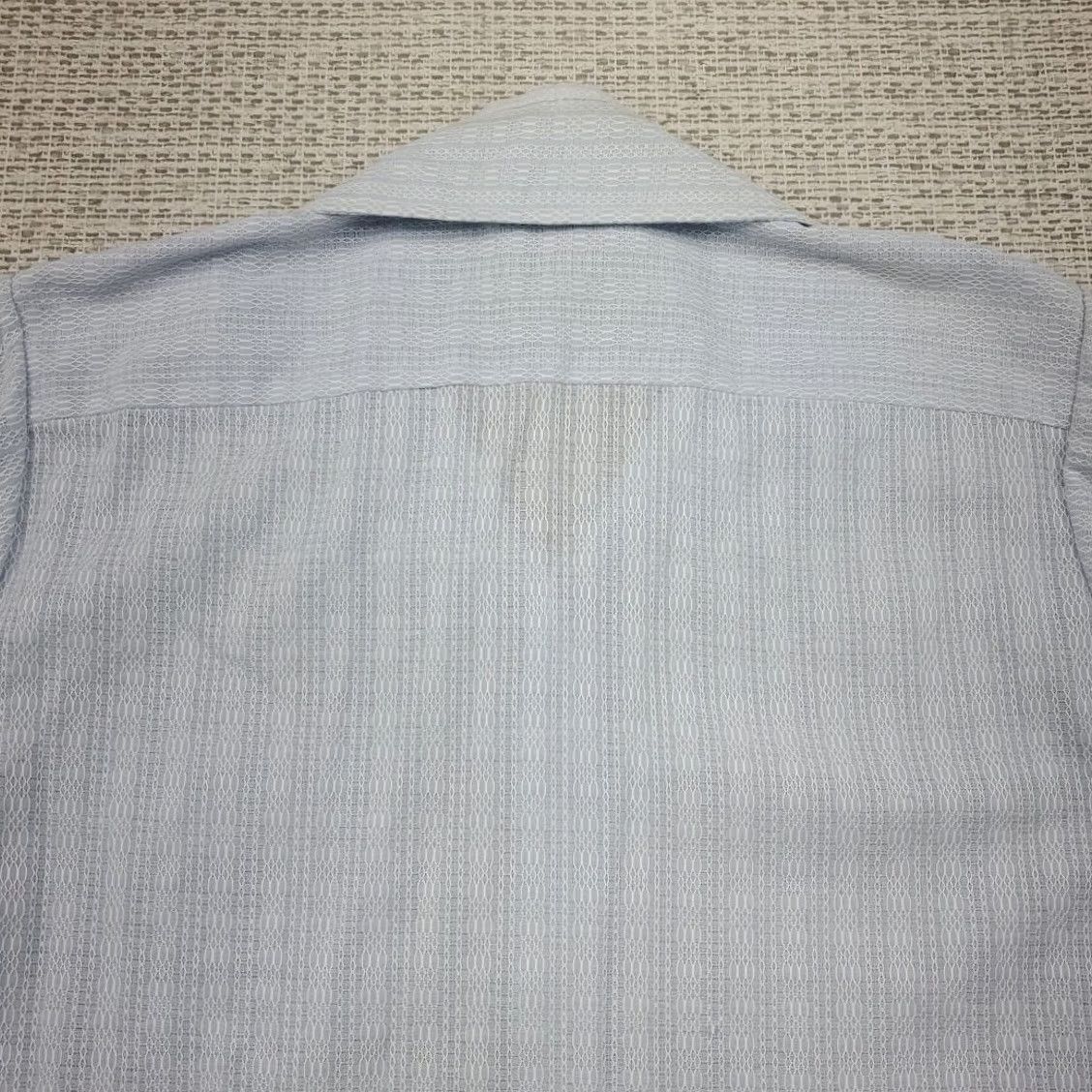 Vintage VINTAGE Westvale Permanent Press Shirt Mens L 15.5 Short Sleeve Light Blue 70s Disco Menswear Shirt 60s 70s Retro Boys Girls? Size US L / EU 52-54 / 3 - 7 Thumbnail