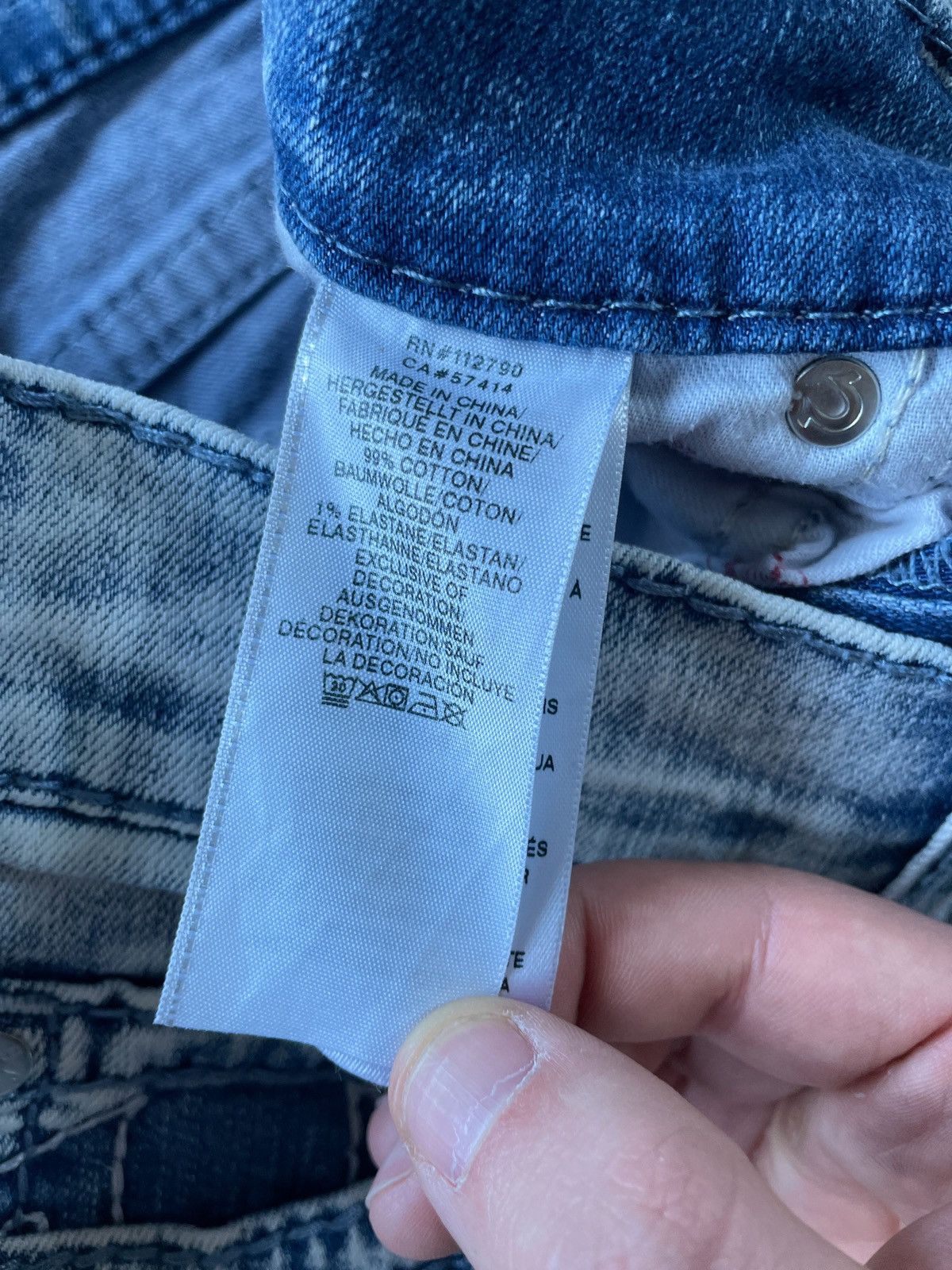 True Religion × Vintage Y2K Vintage TRUE RELIGION GENO Relaxed Slim Denim Pants Size US 32 / EU 48 - 6 Thumbnail