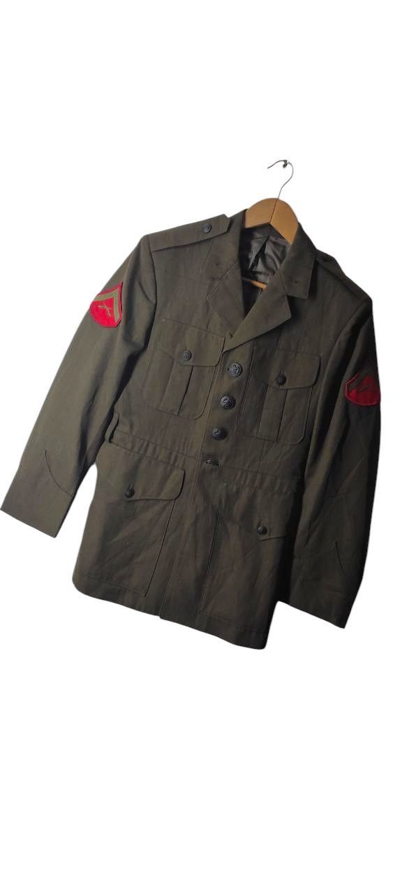 Vintage VINTAGE ARMY GREEN GENERAL MILITARY JACKET Size US S / EU 44-46 / 1 - 4 Thumbnail