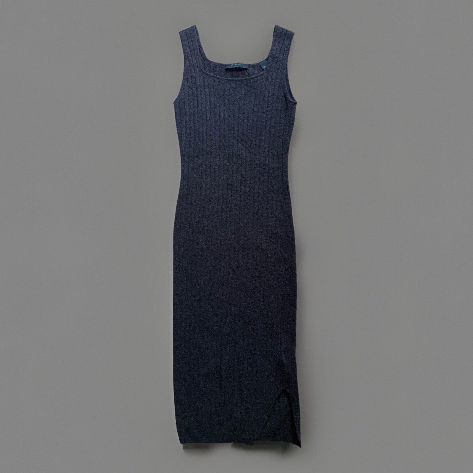 Allsaints × Designer All Saints Midi Wool Dress Women's Medium Brown Casual Glam Size M / US 6-8 / IT 42-44 - 1 Thumbnail